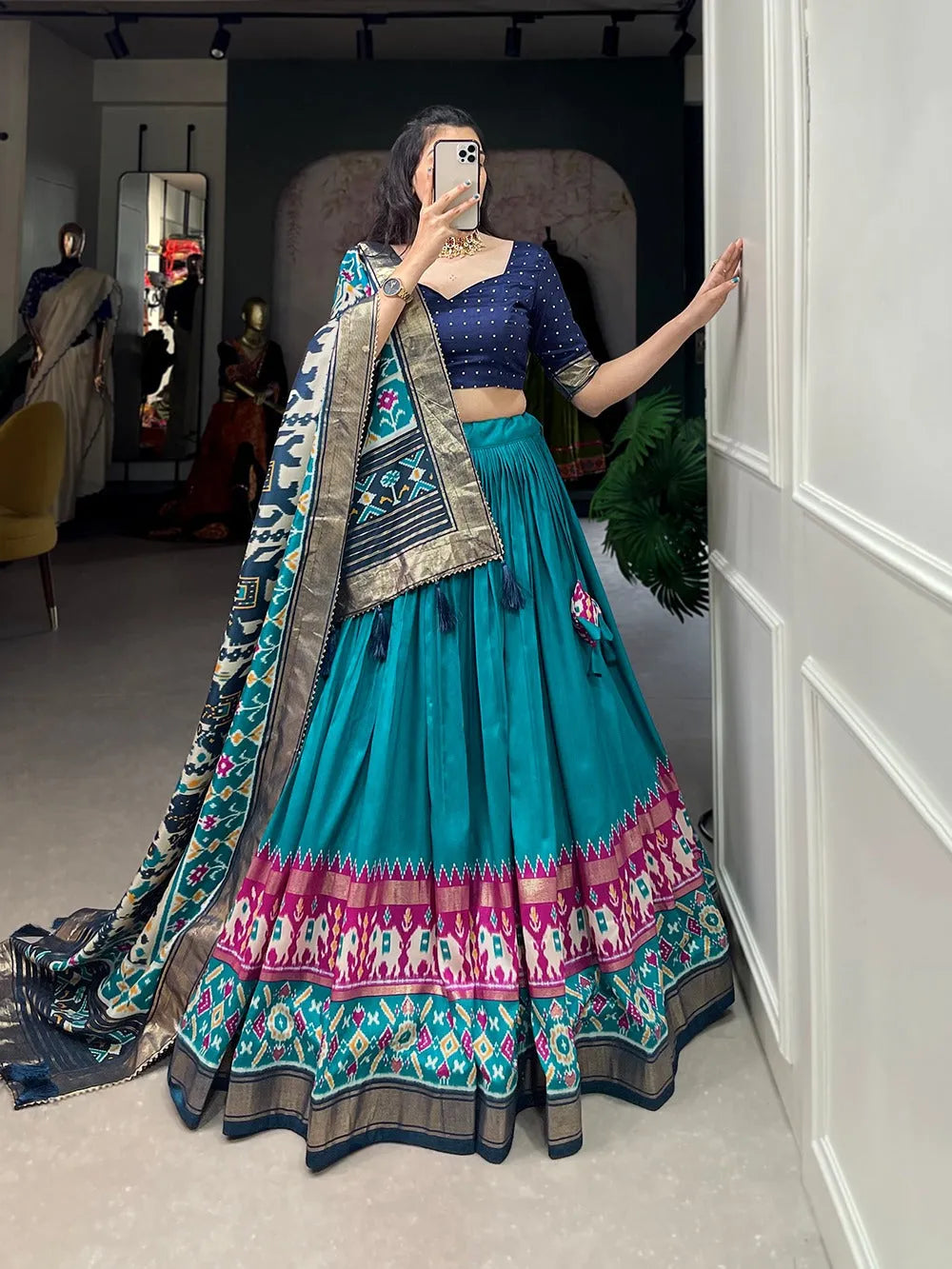 Elegant Silk Festive Lehenga Choli Set Pay With Paypal Cheap Pice