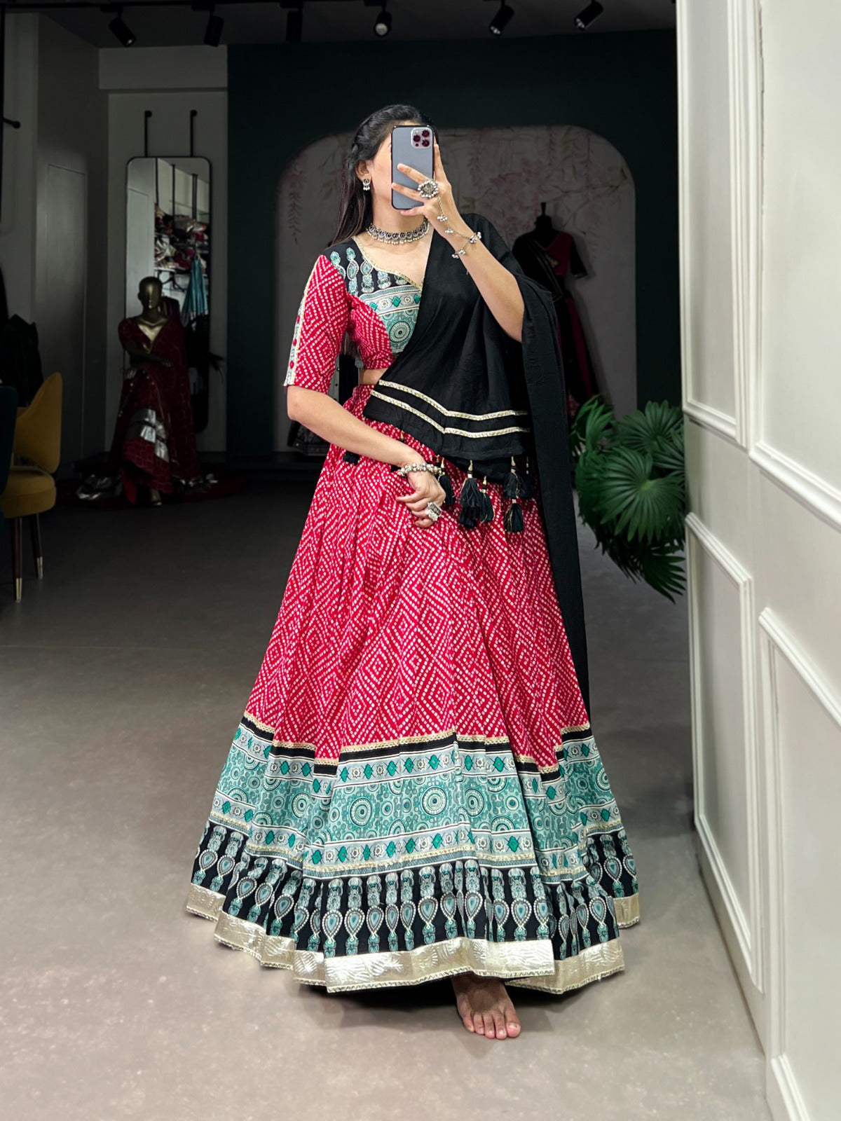 Celebrate Your Navratri Festival with Rayon Lehenga Choli Sale Cheap Online