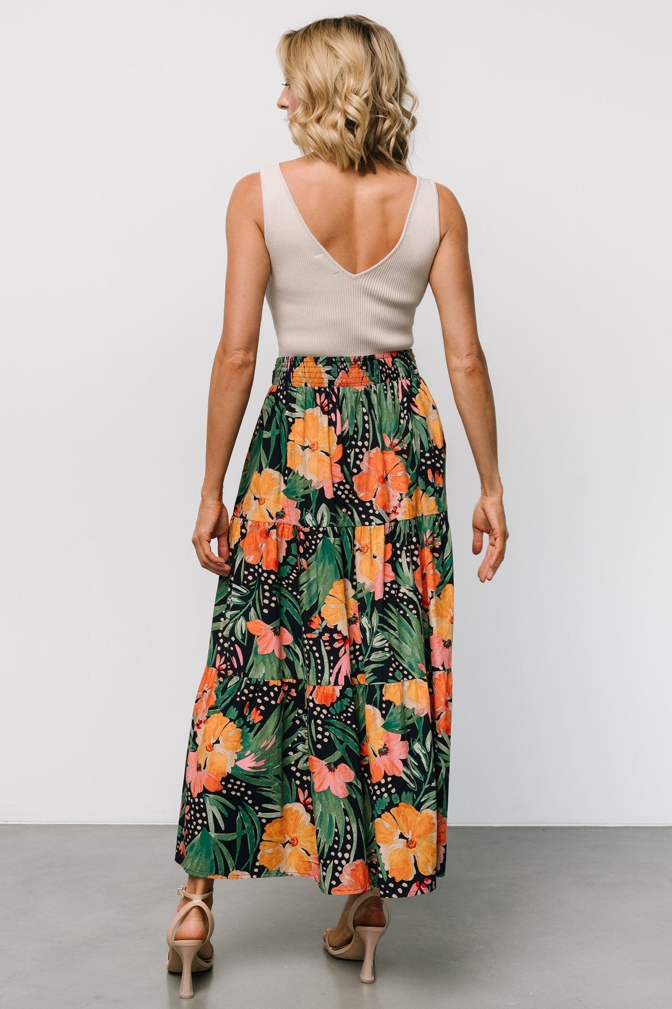 Melea Skirt | Navy Multi Floral Online Cheap Quality