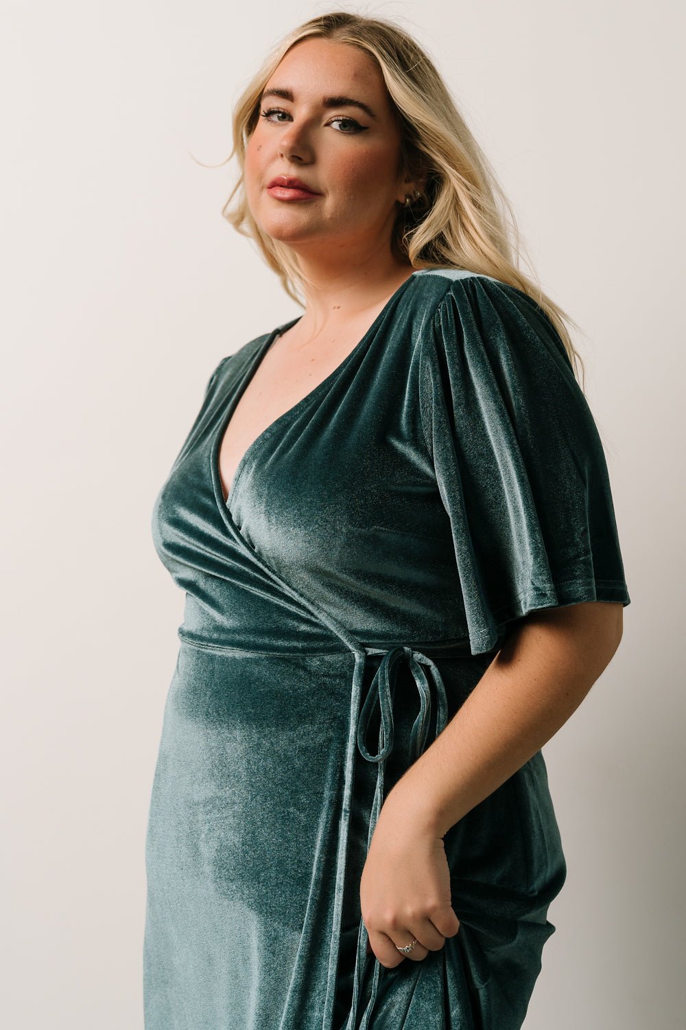 Meghan Velvet Wrap Maxi Dress | Persian Blue Buy Cheap Wiki