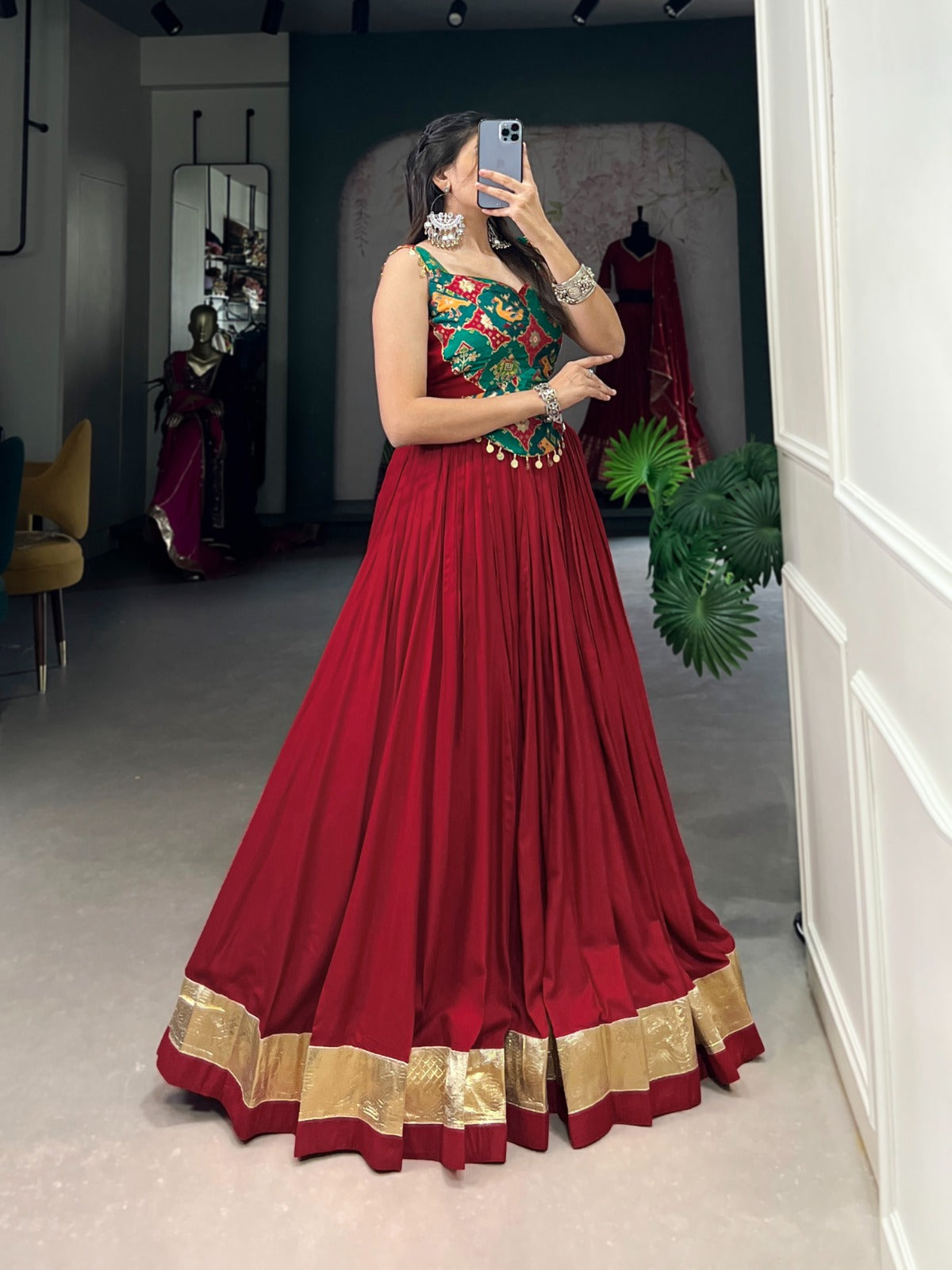 Enchanting Pure Rayon Embbosed Design Lehenga Choli Clearance Shop