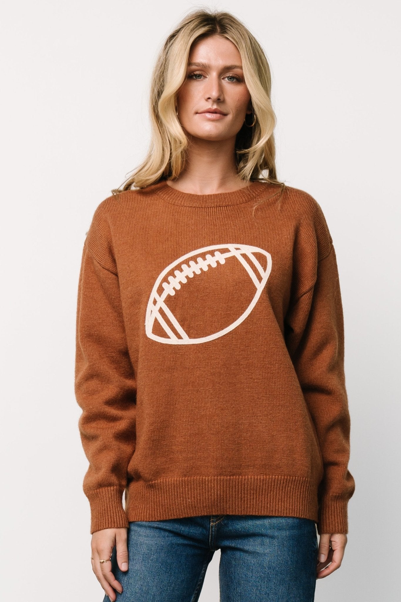 Kelce Sweater | Brown Cheap Outlet Locations