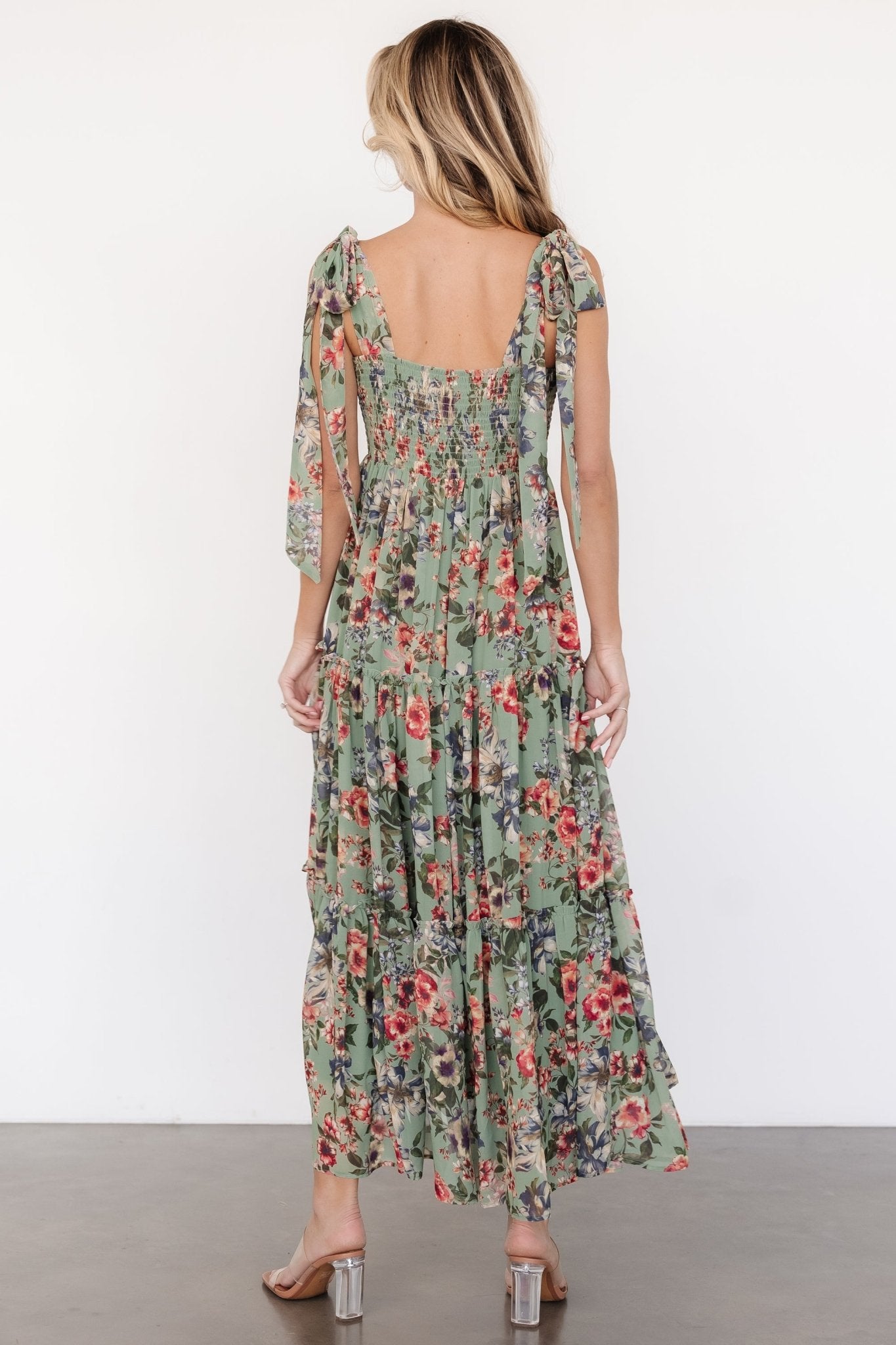 Anita Maxi Dress | Green Multi Floral For Nice Online