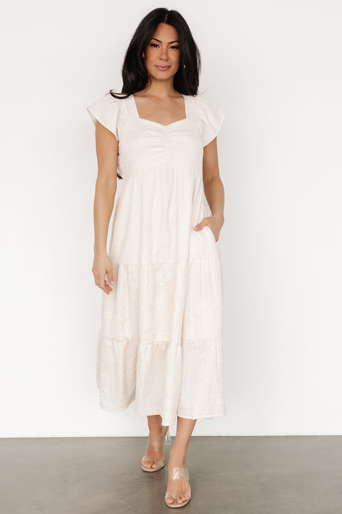 Kesler Midi Dress | Cream Pay With Paypal Cheap Online