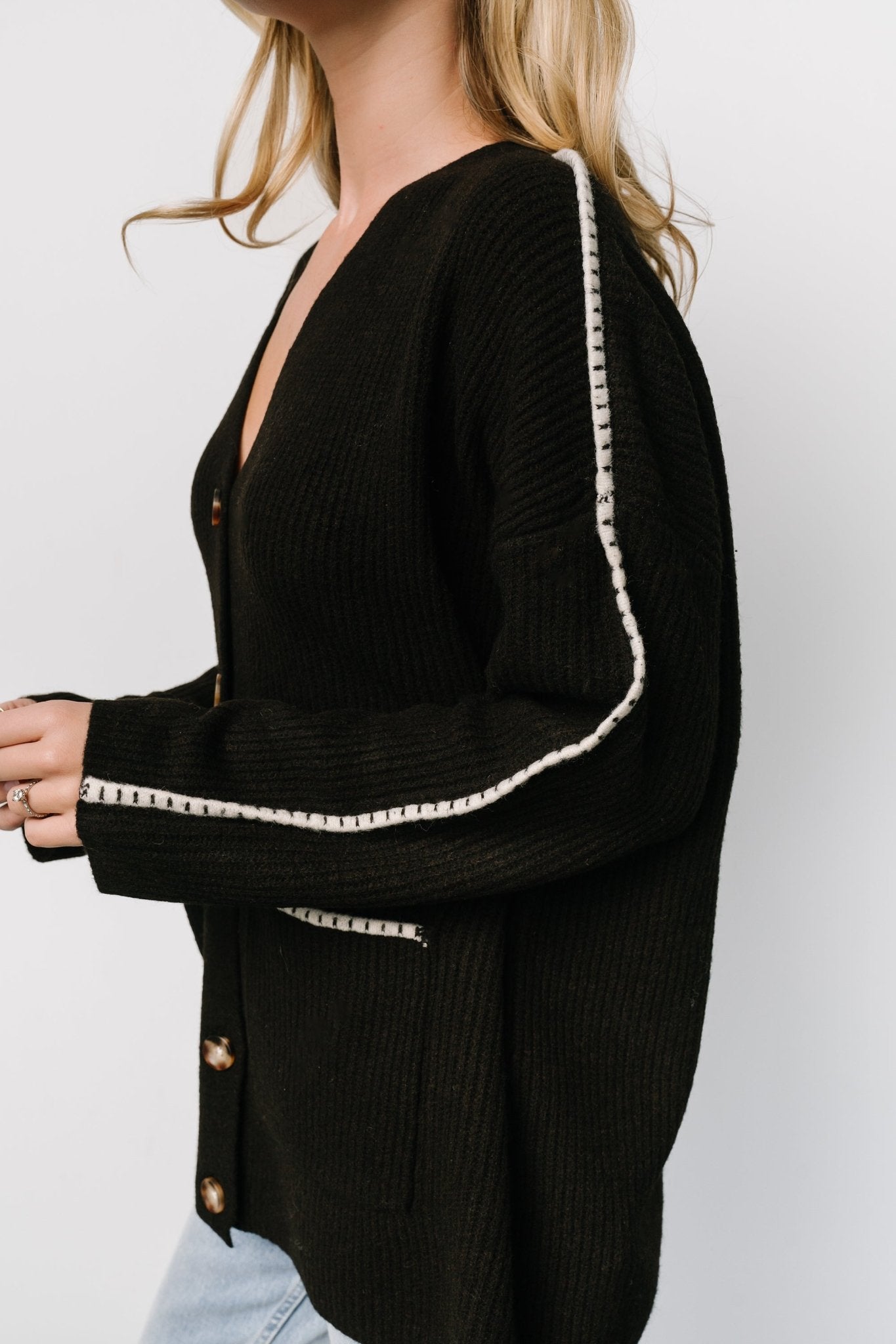 Tally Knit Cardigan | Dark Chocolate Discount Outlet Locations