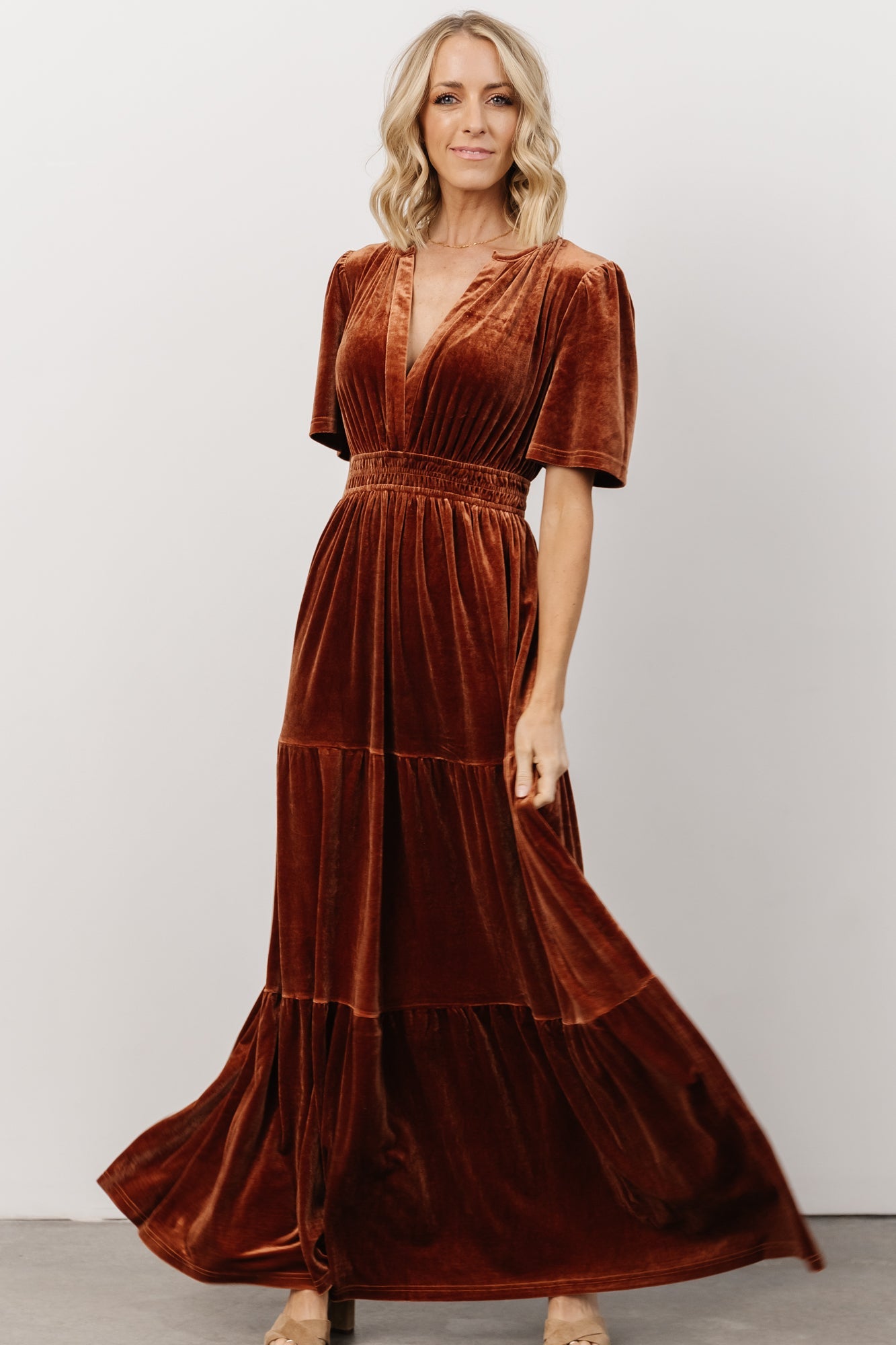 Artemis Velvet Maxi Dress | Dark Spice Sale Huge Surprise