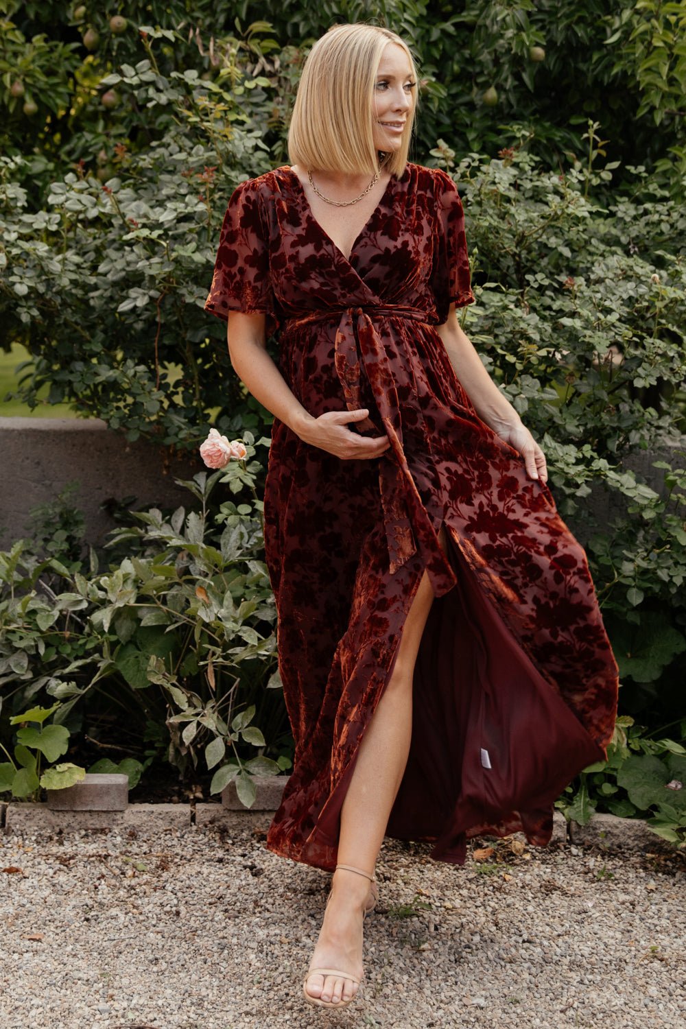 Uma Velvet Maxi Dress | Copper Floral Shop Offer Cheap Online