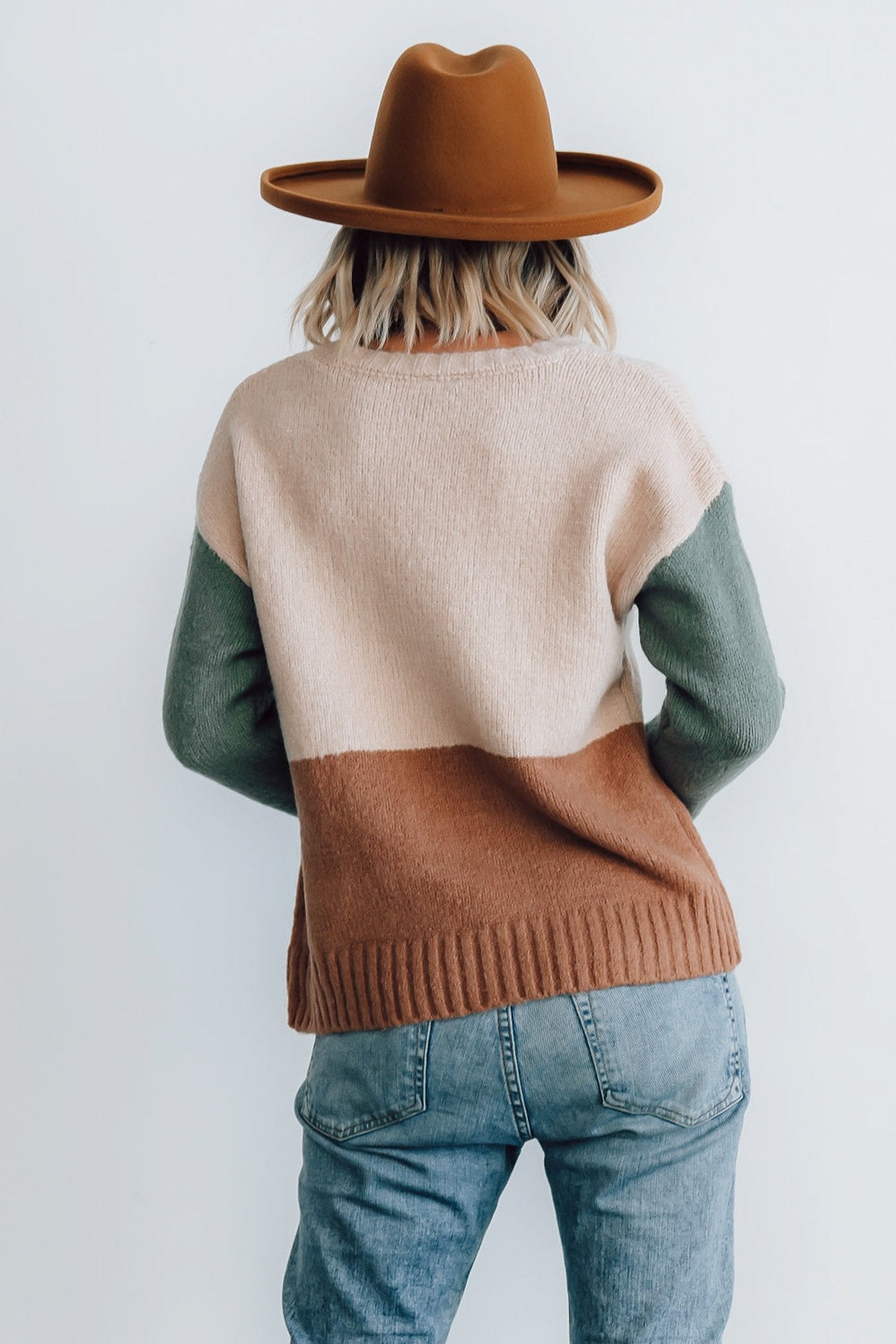 Randi Color Block Sweater | Natural Ebay