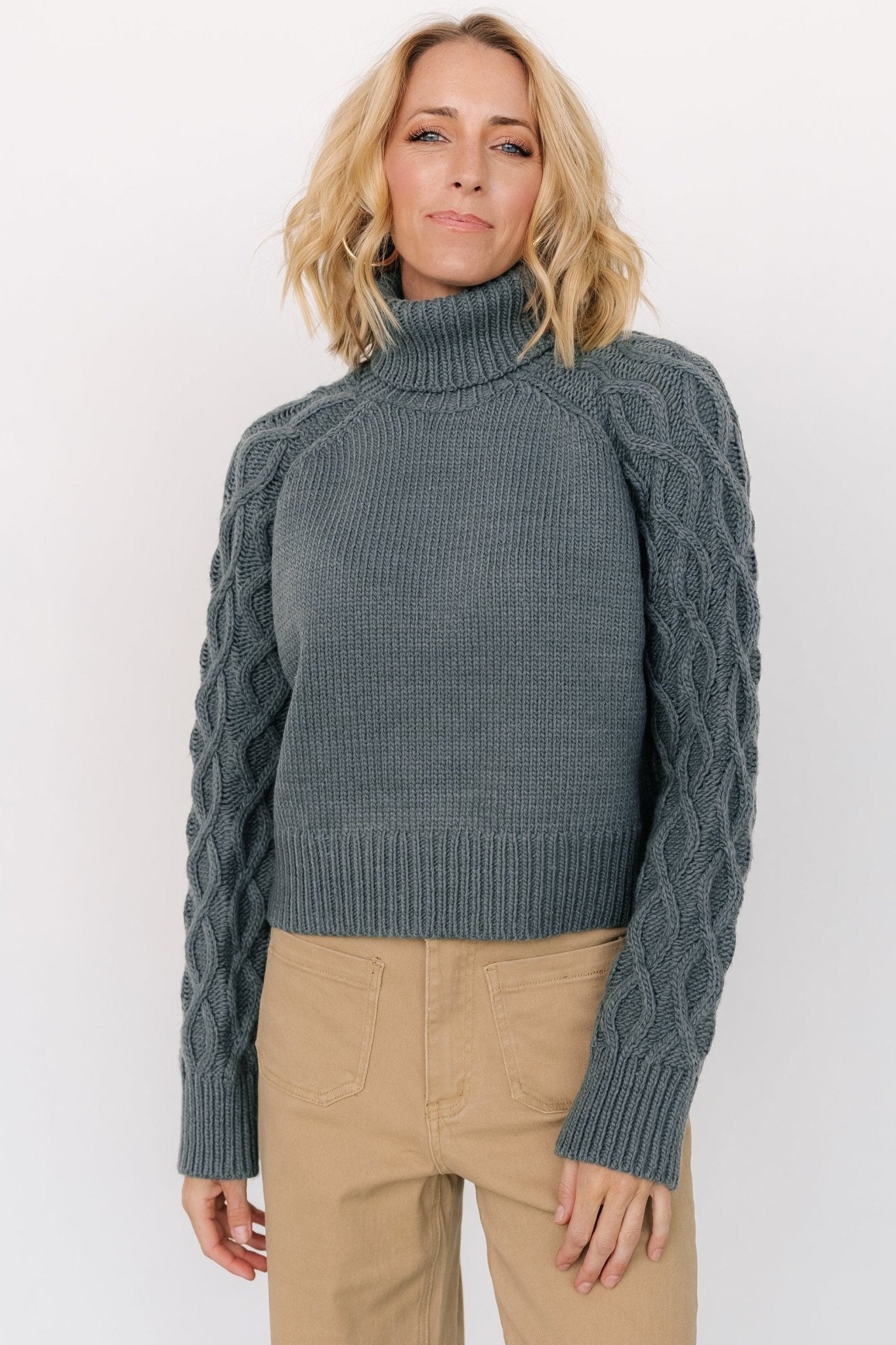 Vonn Turtleneck Sweater | Winter Green For Sale Online