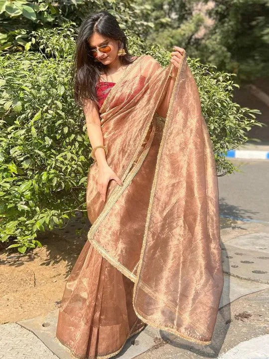 Silk saree with lace border Sale Get To Buy