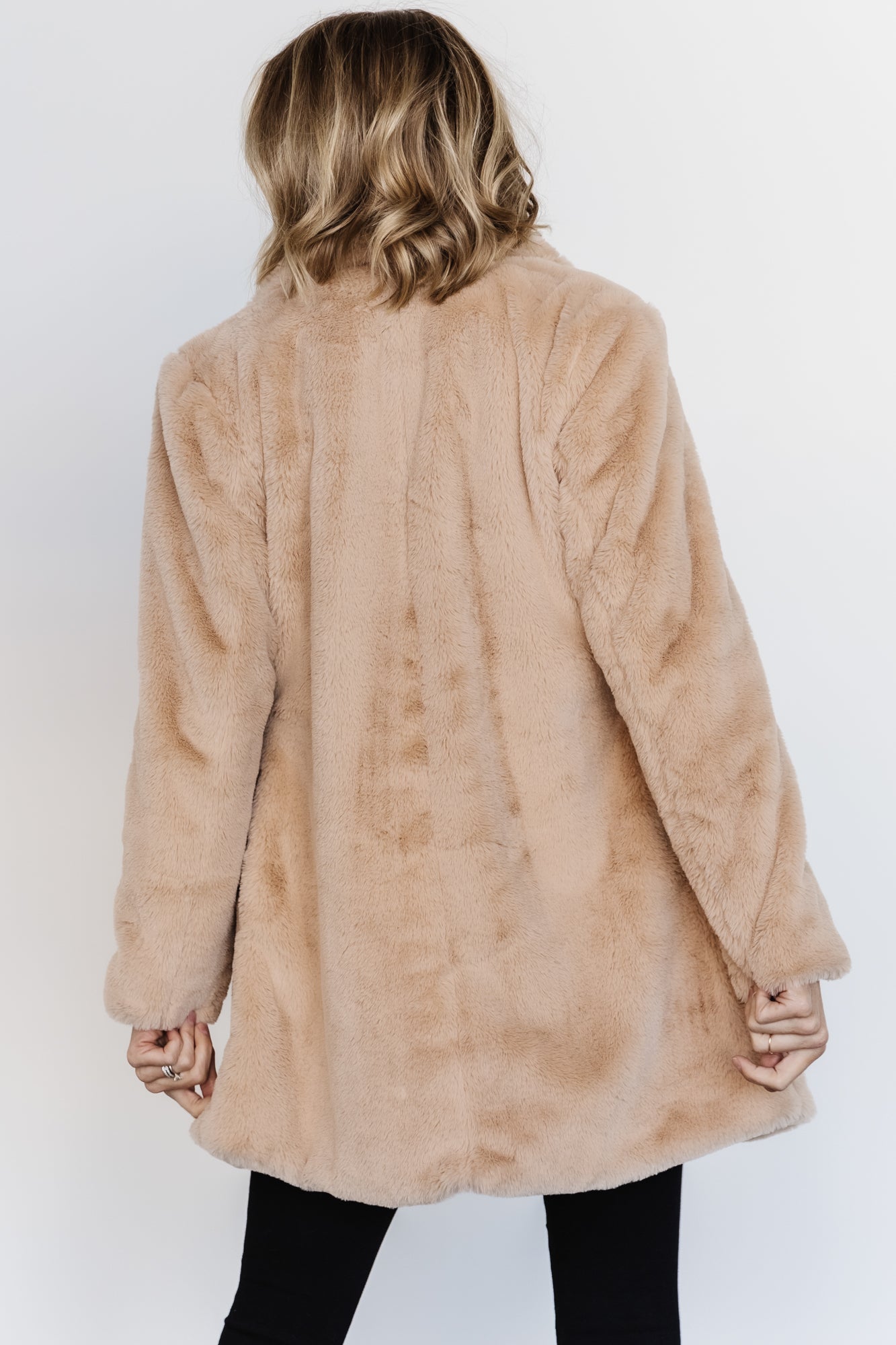 Narla Faux Fur Coat | Oatmeal Sale Low Cost