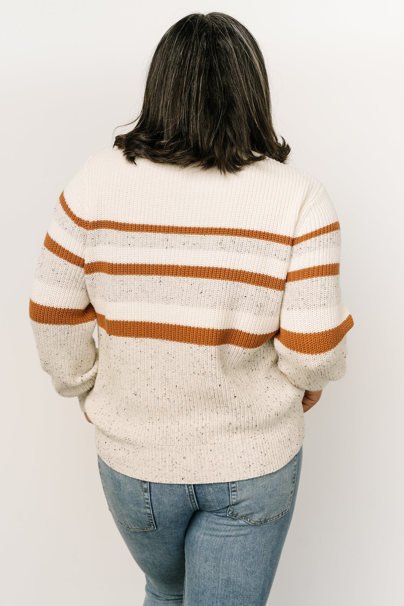 Peyton Striped Sweater | Cream + Camel For Cheap Sale Online