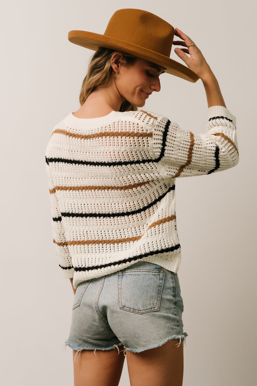 Sundance Knit Sweater Top | Ivory Multi Stripe Sale Fashion