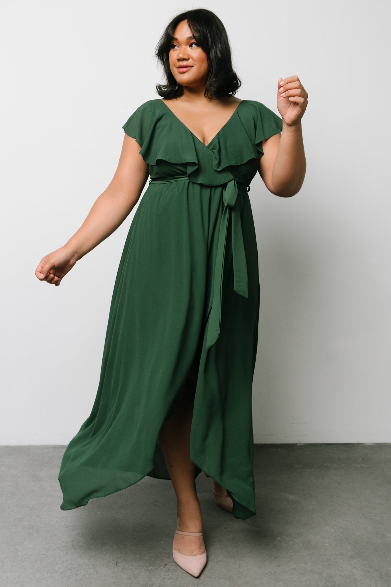 Katya Ruffle Maxi Dress | Evergreen Store With Big Discount