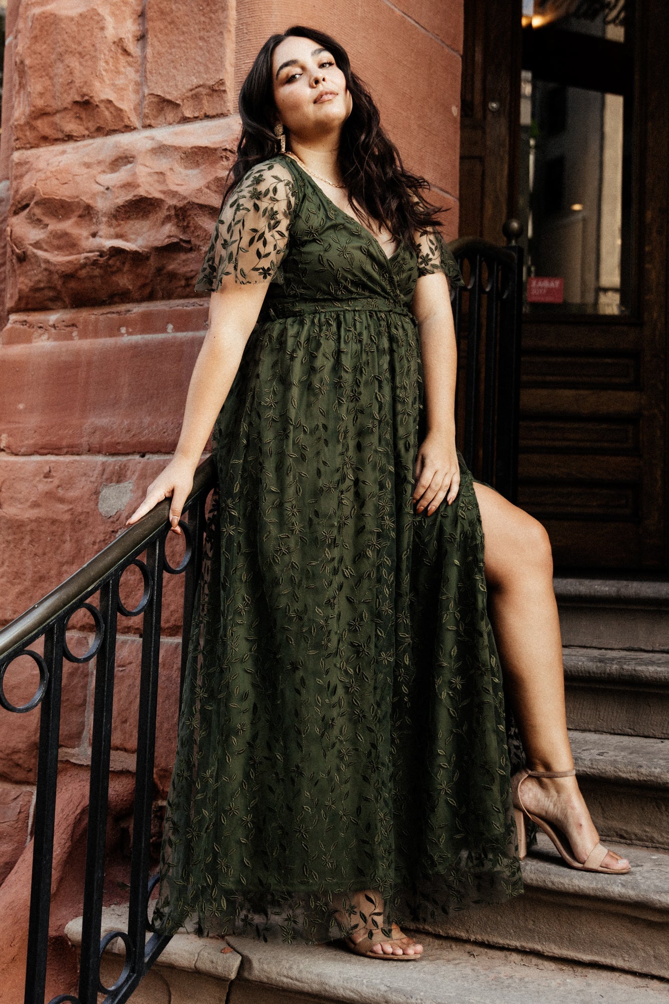 Marseille Embossed Maxi Dress | Olive 2025 New