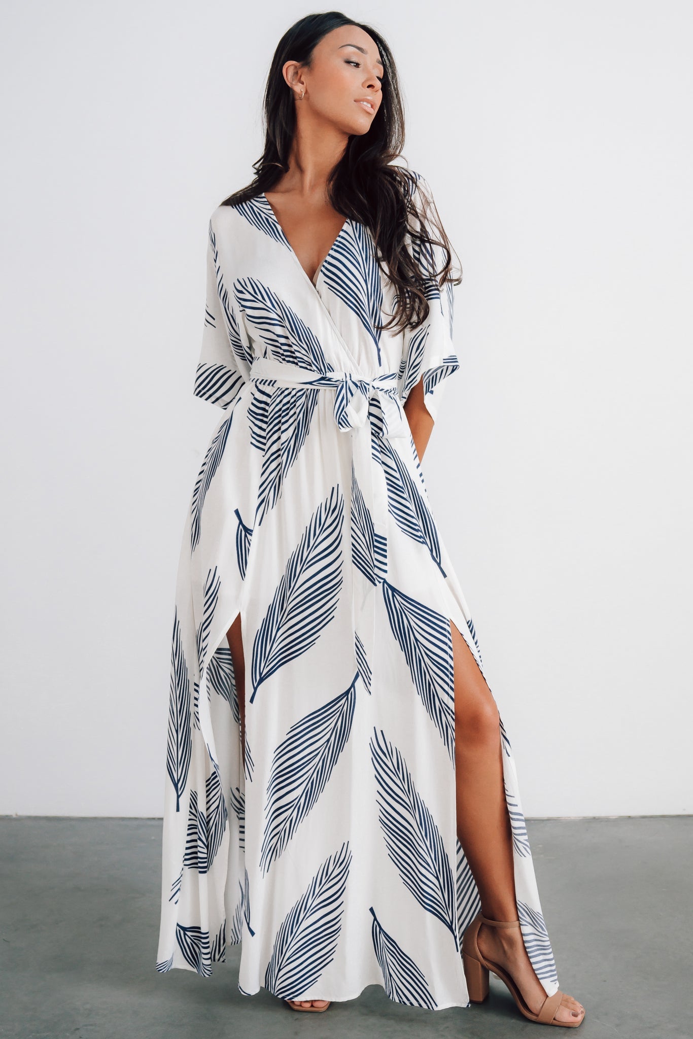 Corinth Maxi Dress | Navy Print Sale Outlet