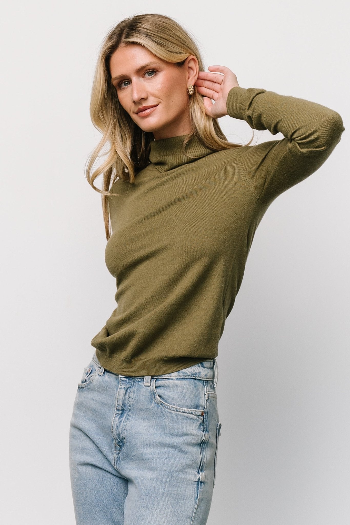 Lorelai Turtleneck Sweater Top | Olive Buy Cheap Countdown Package