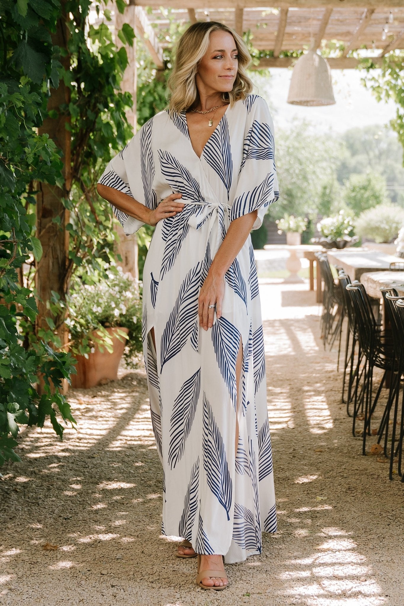 Corinth Maxi Dress | Navy Print Sale Outlet