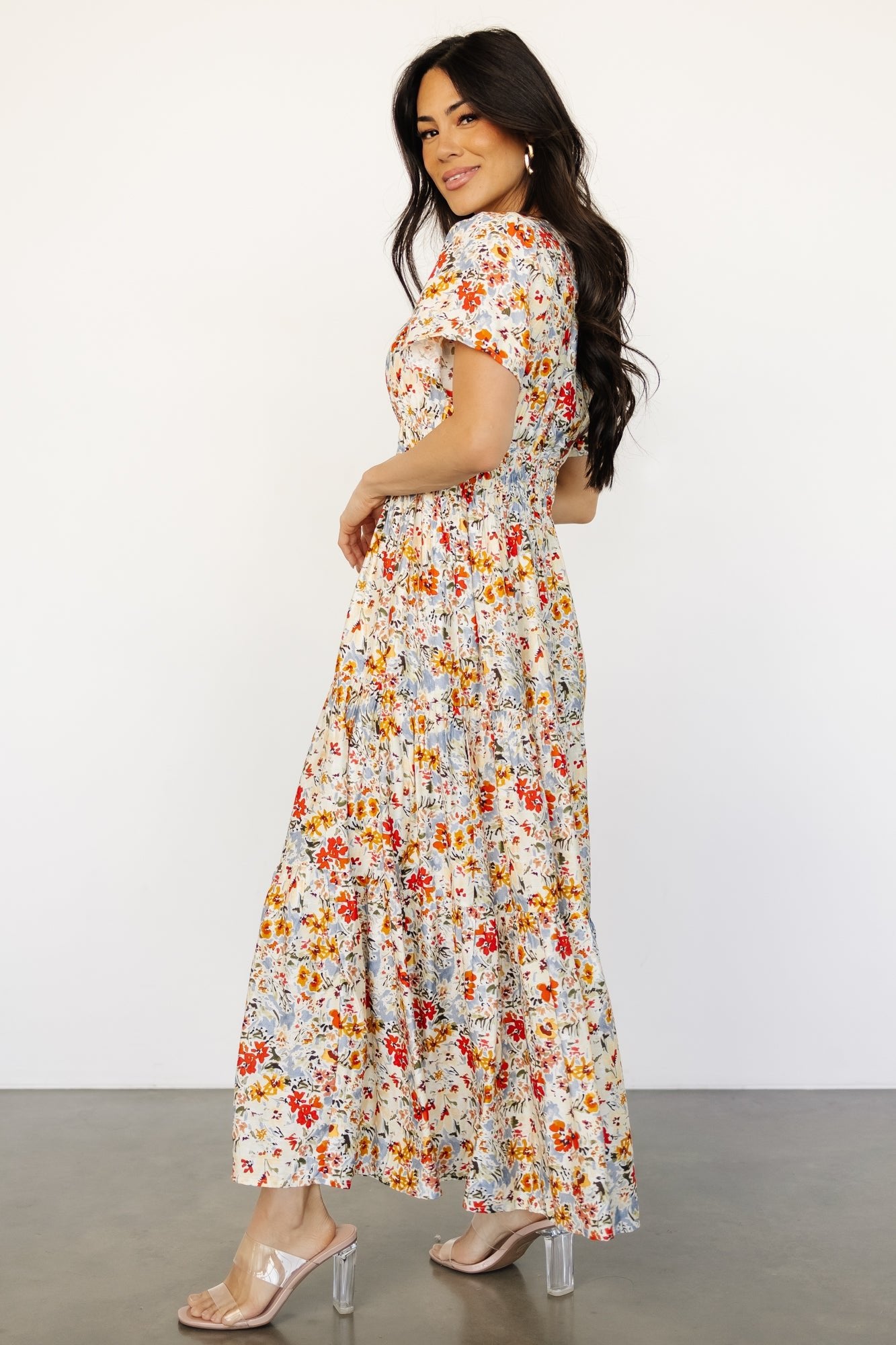 Claudia Maxi Dress | Multi Floral Cheap Fashionable