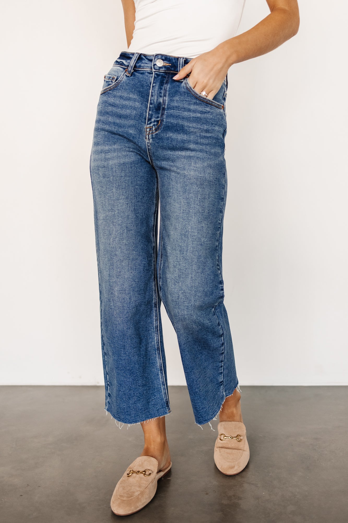 Kirby High Rise Wide Leg Jeans | Medium Wash View