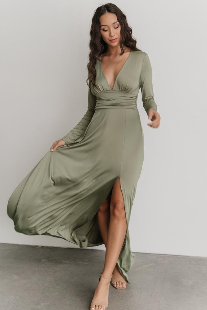 Arianna Maxi Dress | Dusty Sage 100% Original Cheap Pice