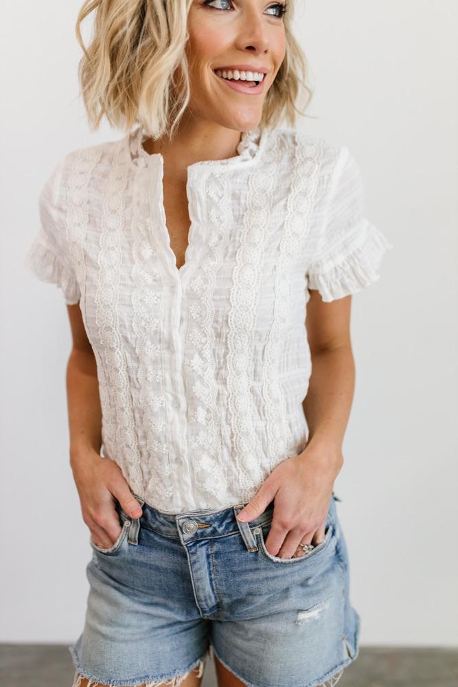 Zara Lace Top | White Outlet Original