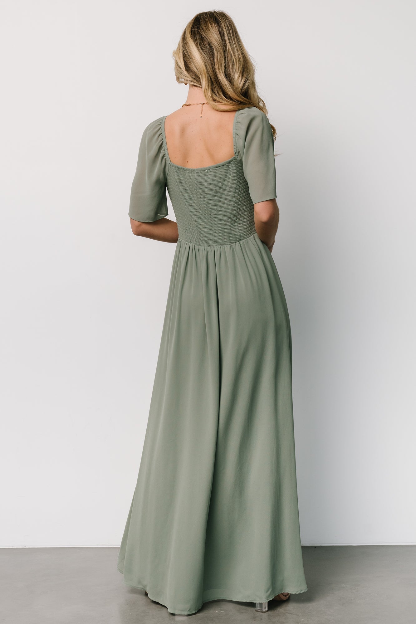 Sierra Sweetheart Maxi Dress | Eucalyptus Best Seller Cheap Pice