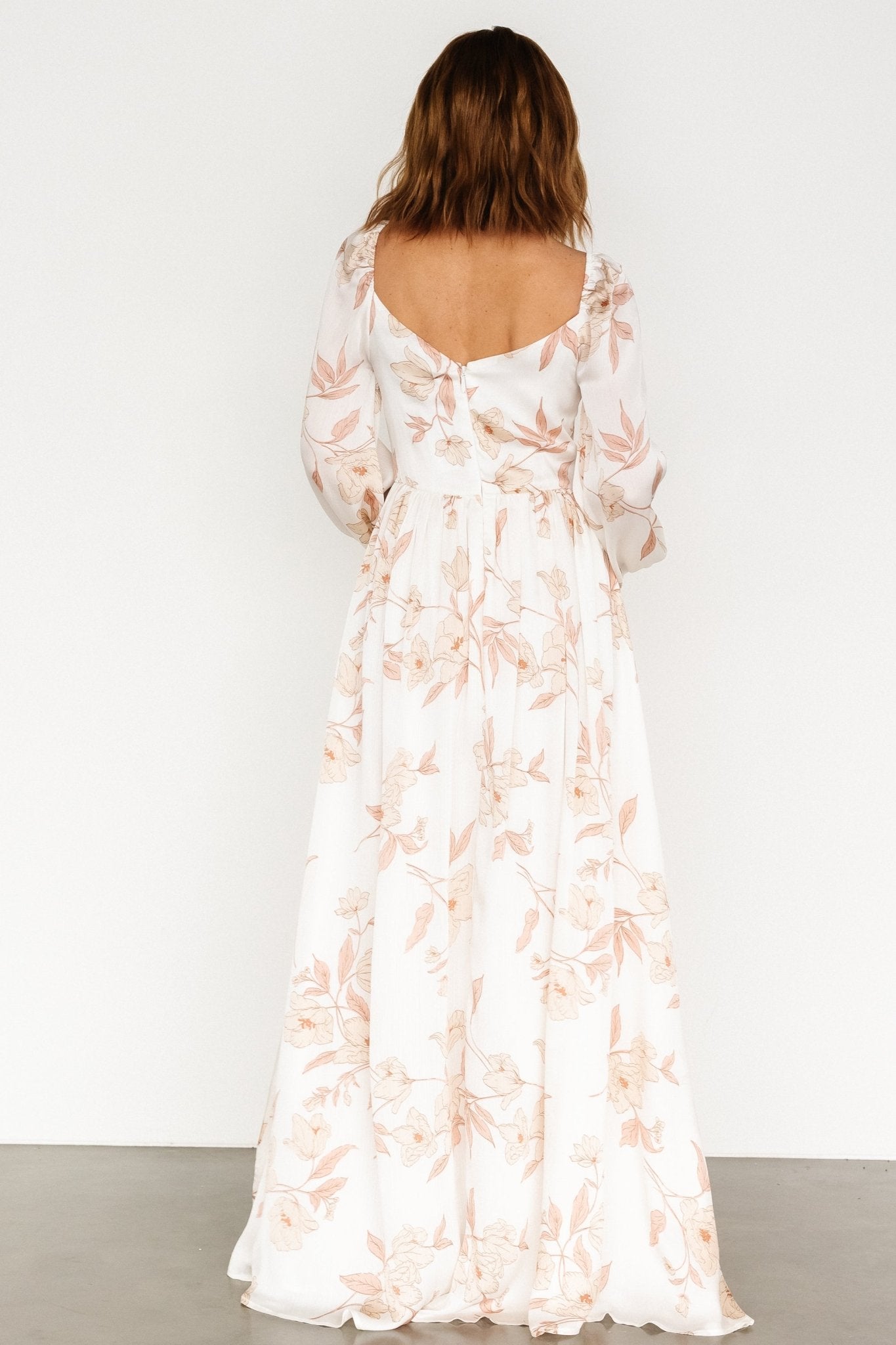 Tristan Maxi Dress | White Floral Clearance Fake