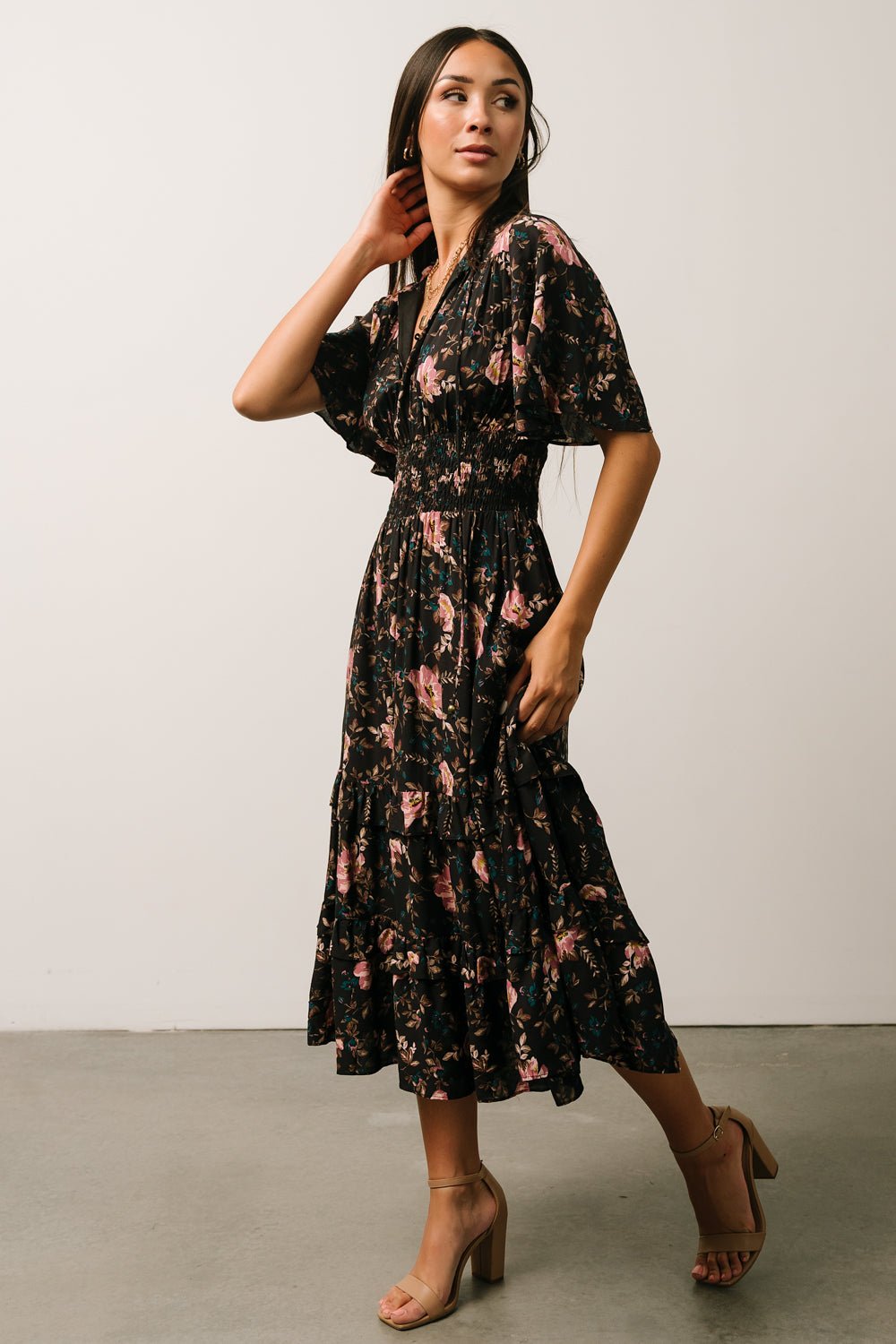 Spell Boho Midi Dress | Midnight Garden Low Pice For Sale