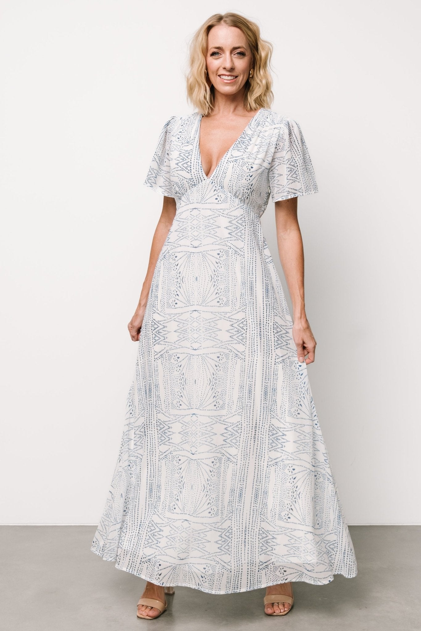 Skyla Deep V Maxi Dress | Blue Print Buy Cheap With Paypal