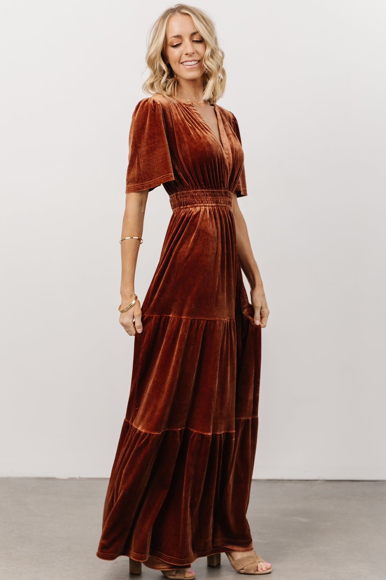 Artemis Velvet Maxi Dress | Dark Spice Sale Huge Surprise