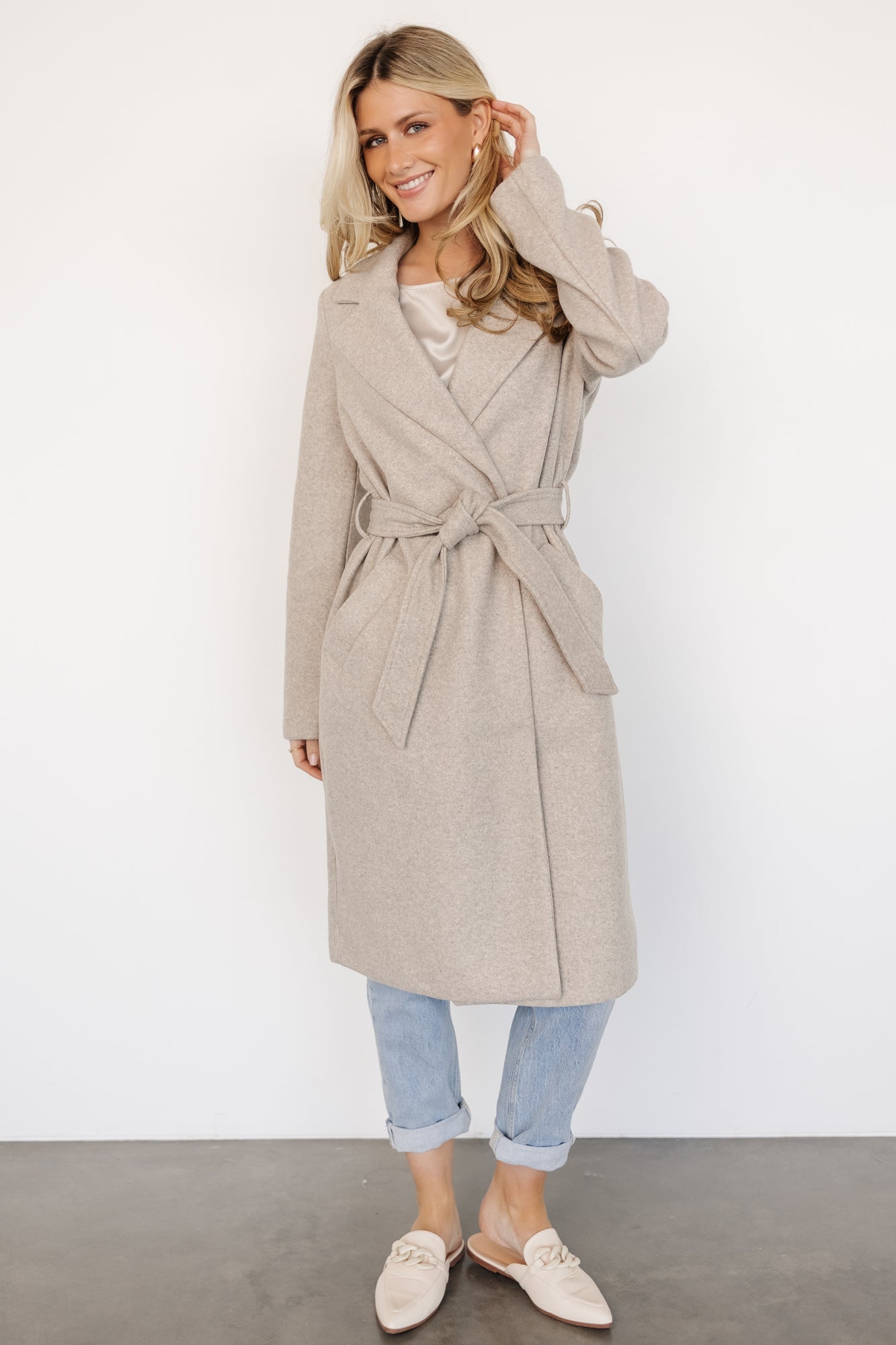 Valdez Long Coat | Stone Sale With Credit Card