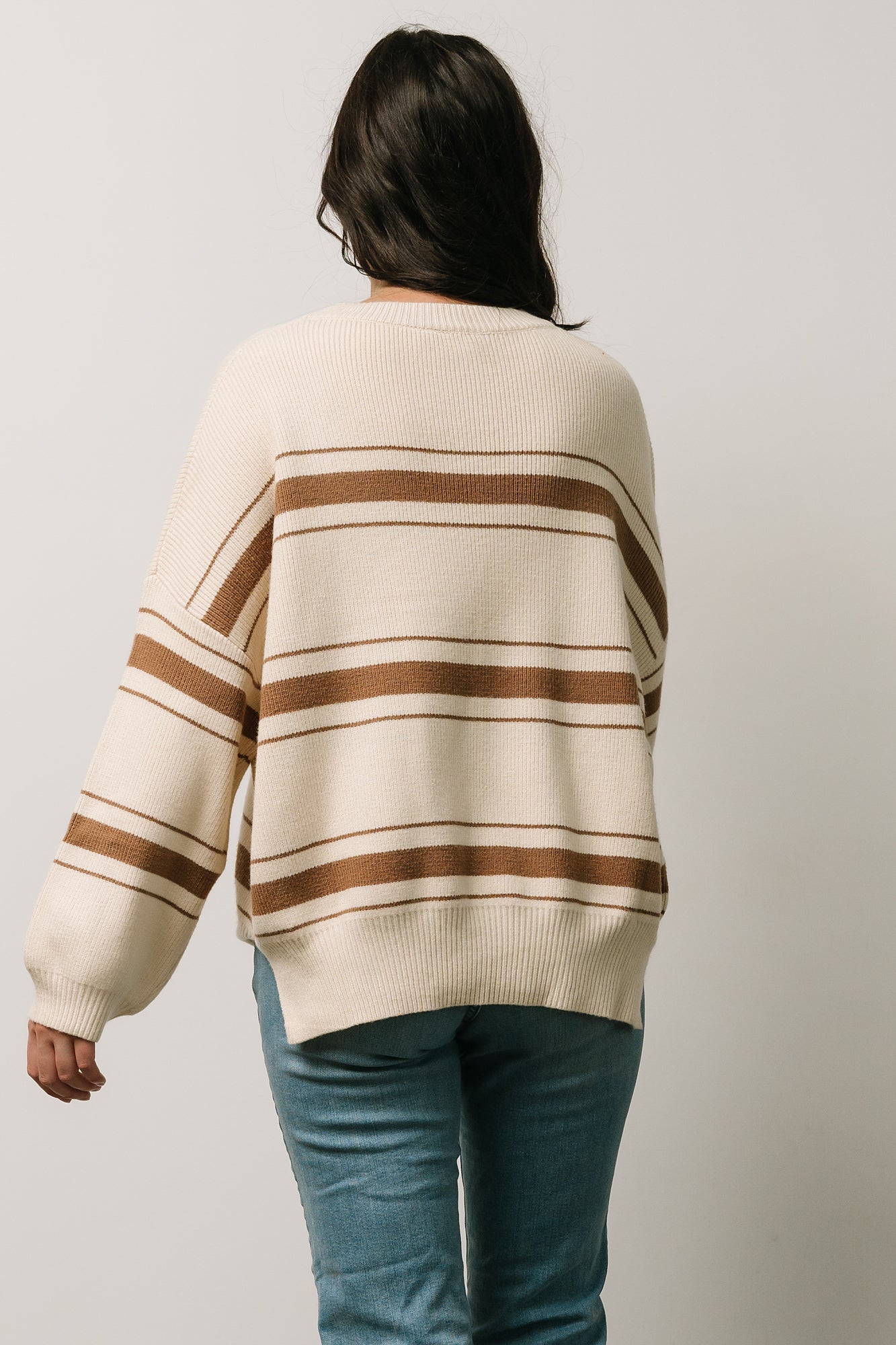 Charlie Striped Sweater | Taupe Factory Outlet Cheap Online