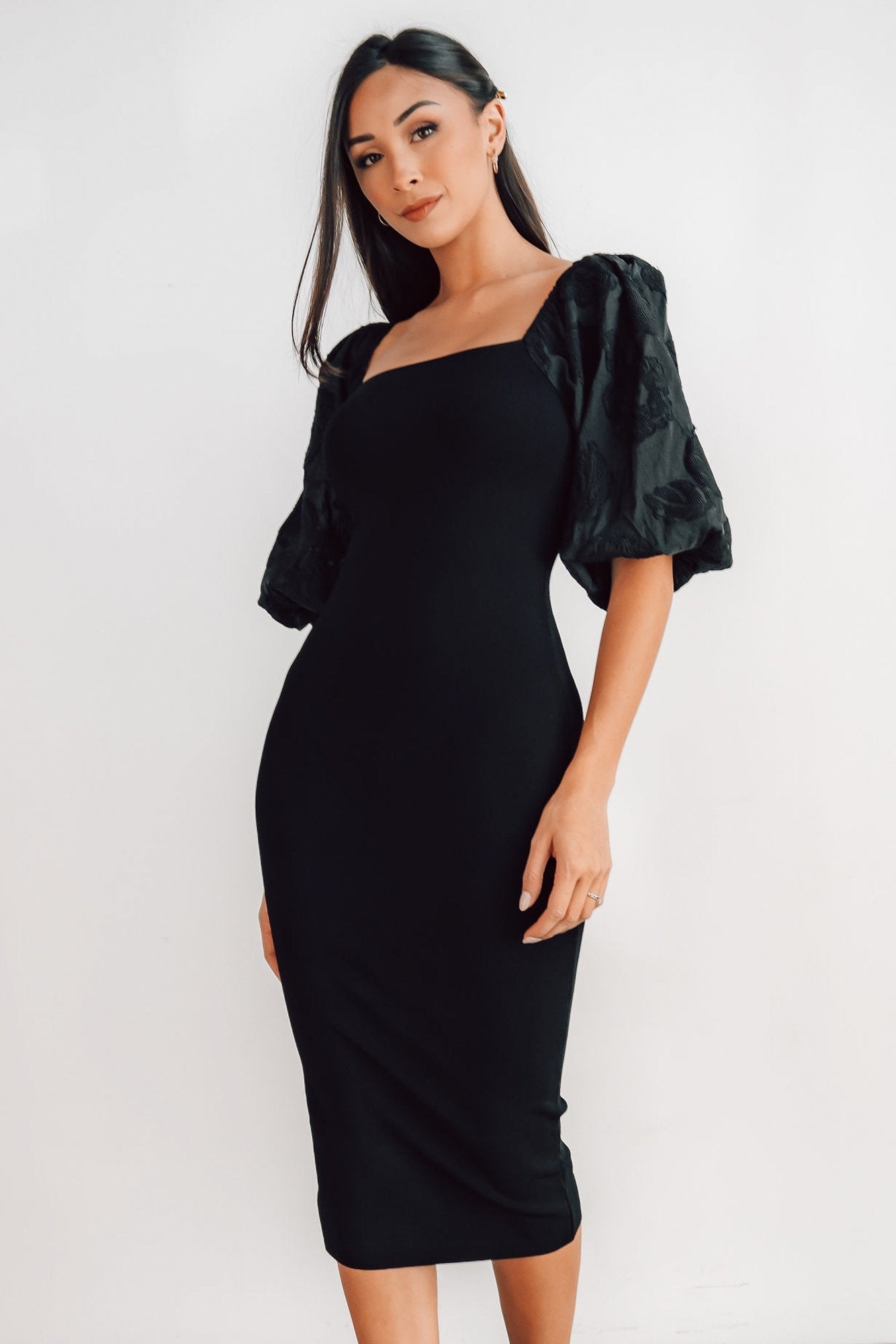 Weyland Bodycon Midi Dress | Black Sale Good Selling