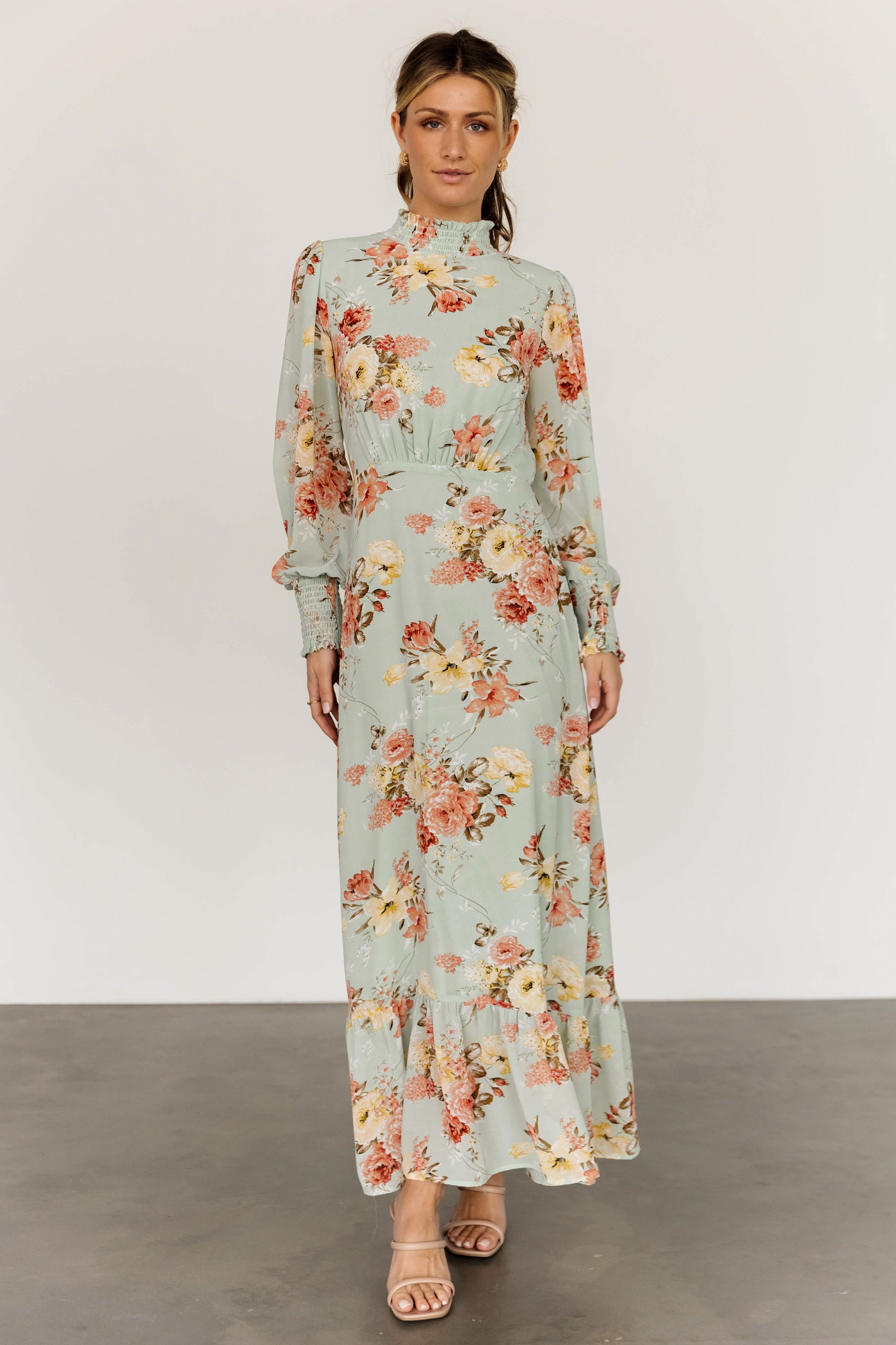 Luciana Maxi Dress | Sage Multi Good Selling Cheap Online