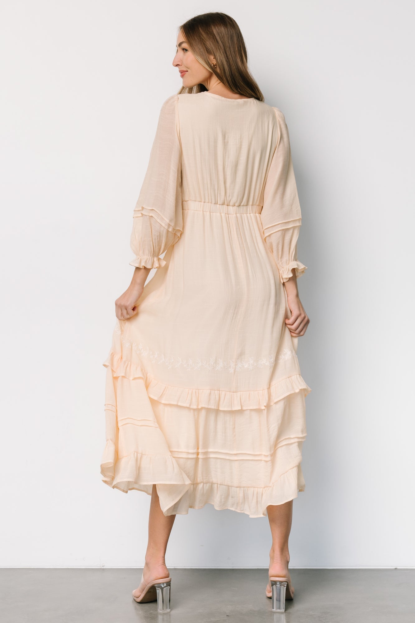 Amberlee Embroidered Dress | Cream 2025 Newest Cheap Online