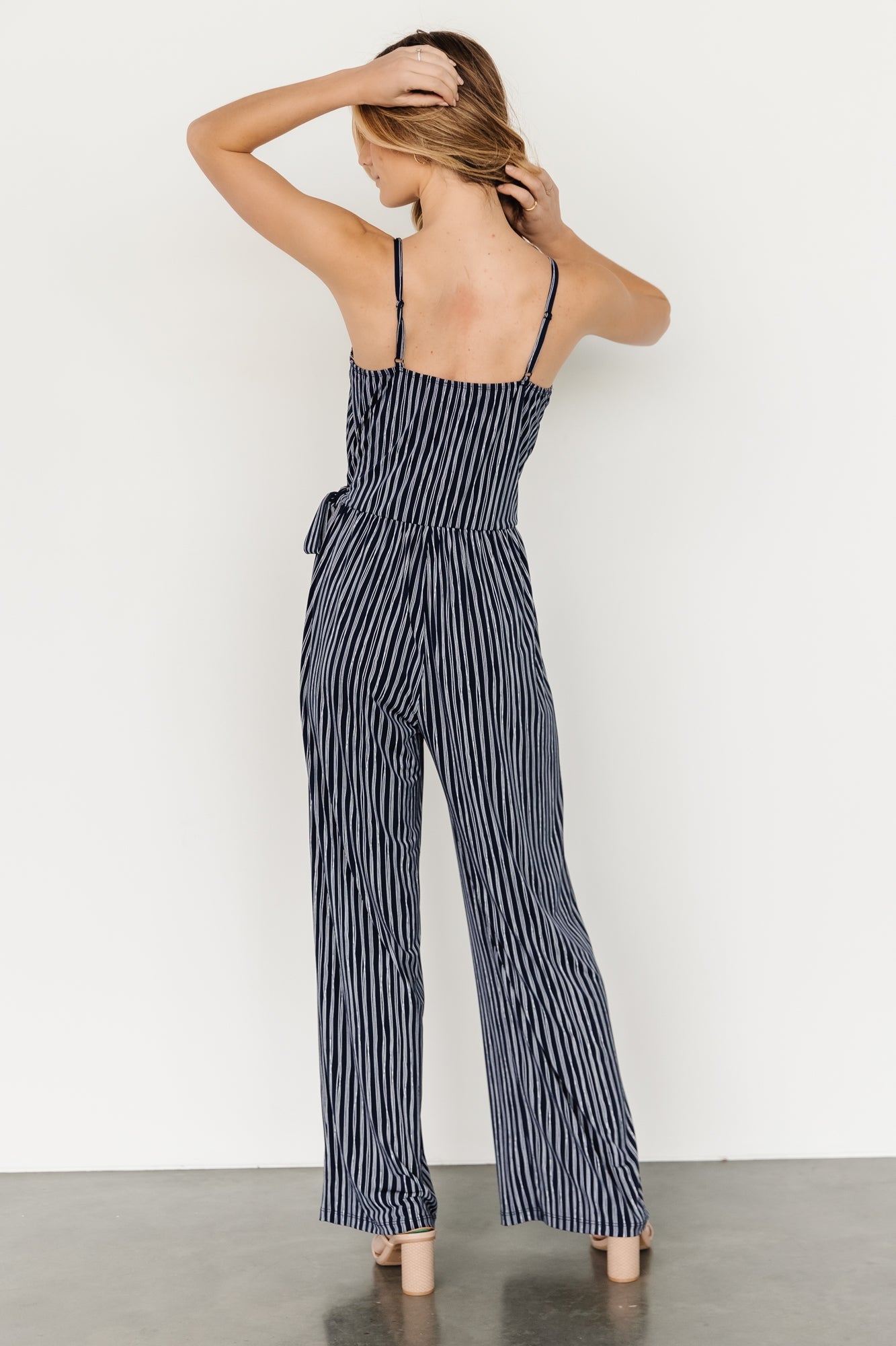 Zuri Tank Jumpsuit | Navy Stripe Buy Cheap Comfortable