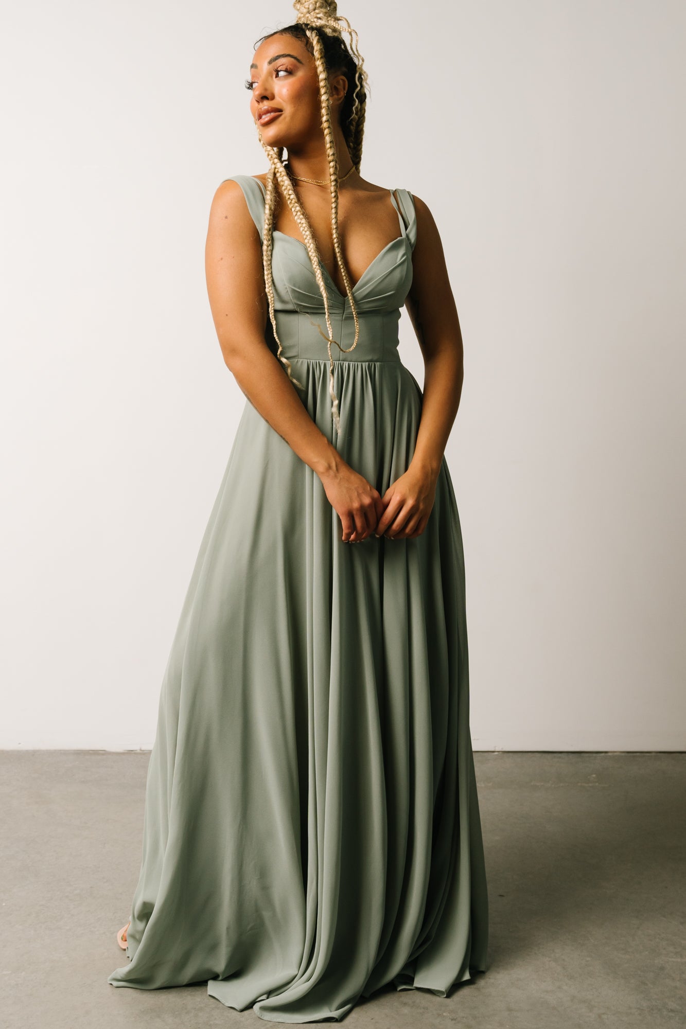 Bianca Lace Maxi Dress | Dusty Sage Cheap Best Store To Get