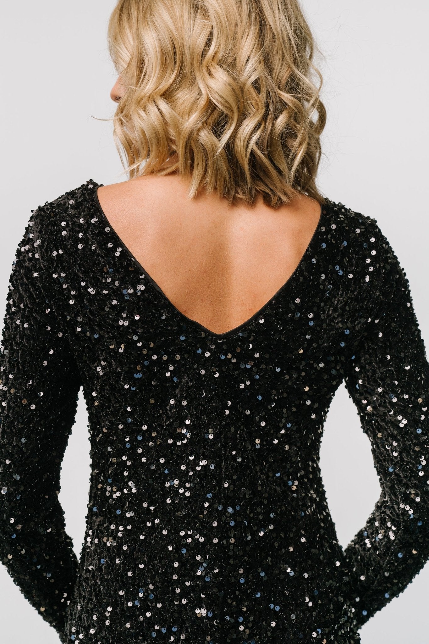 Betty Sequin Short Dress | Black Cheap Sale Good Selling