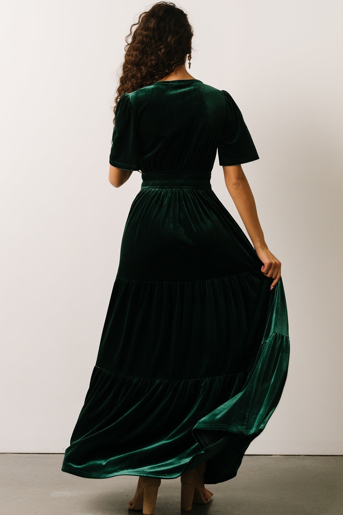 Artemis Velvet Maxi Dress | Emerald Best Wholesale