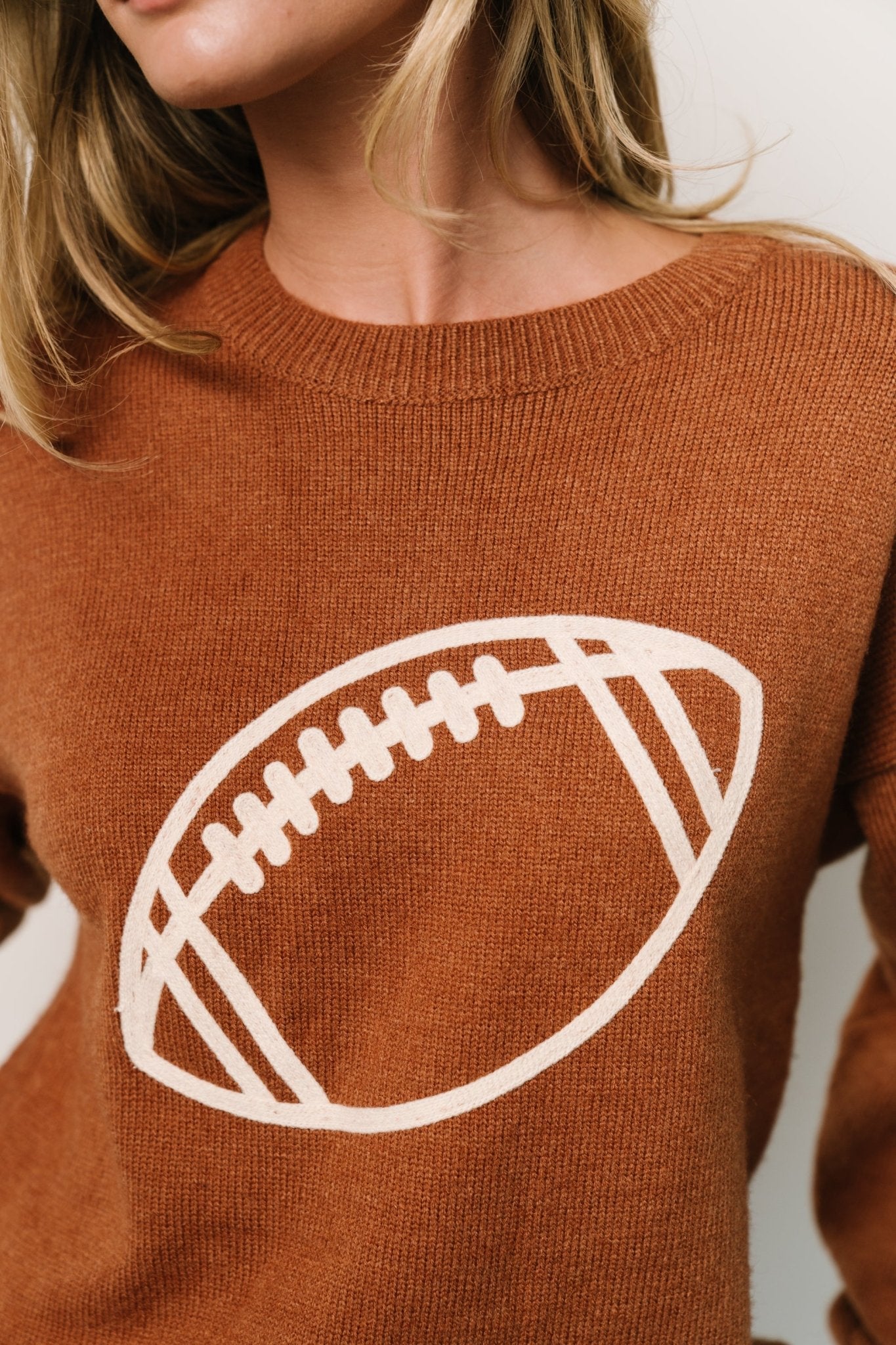 Kelce Sweater | Brown Cheap Outlet Locations