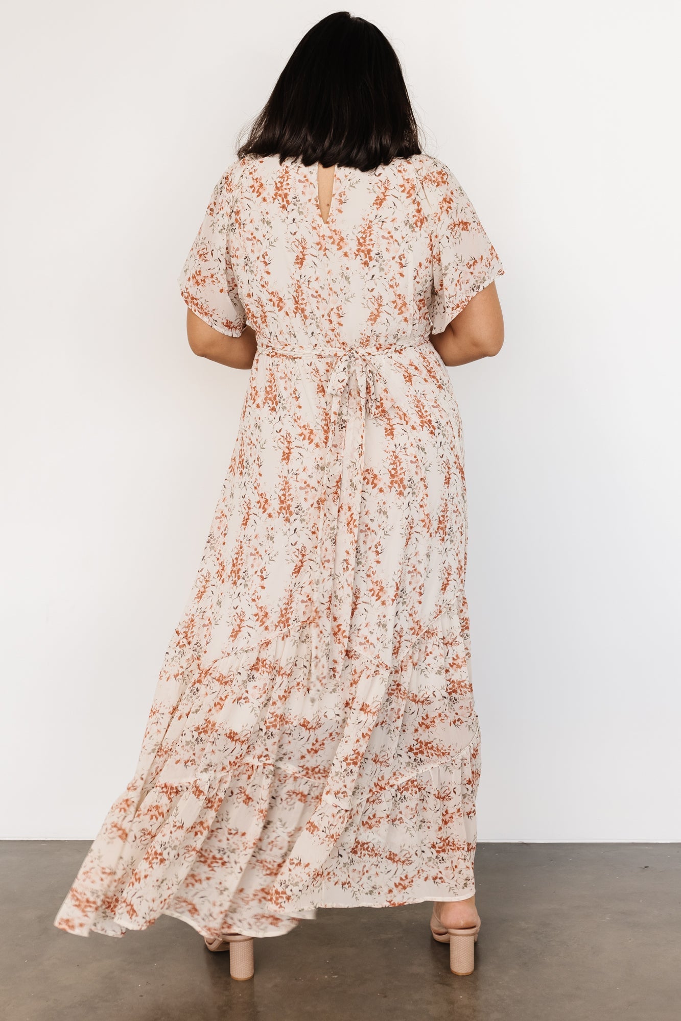 Katherine Maxi Dress | Cream + Rust Floral Collections Cheap Online