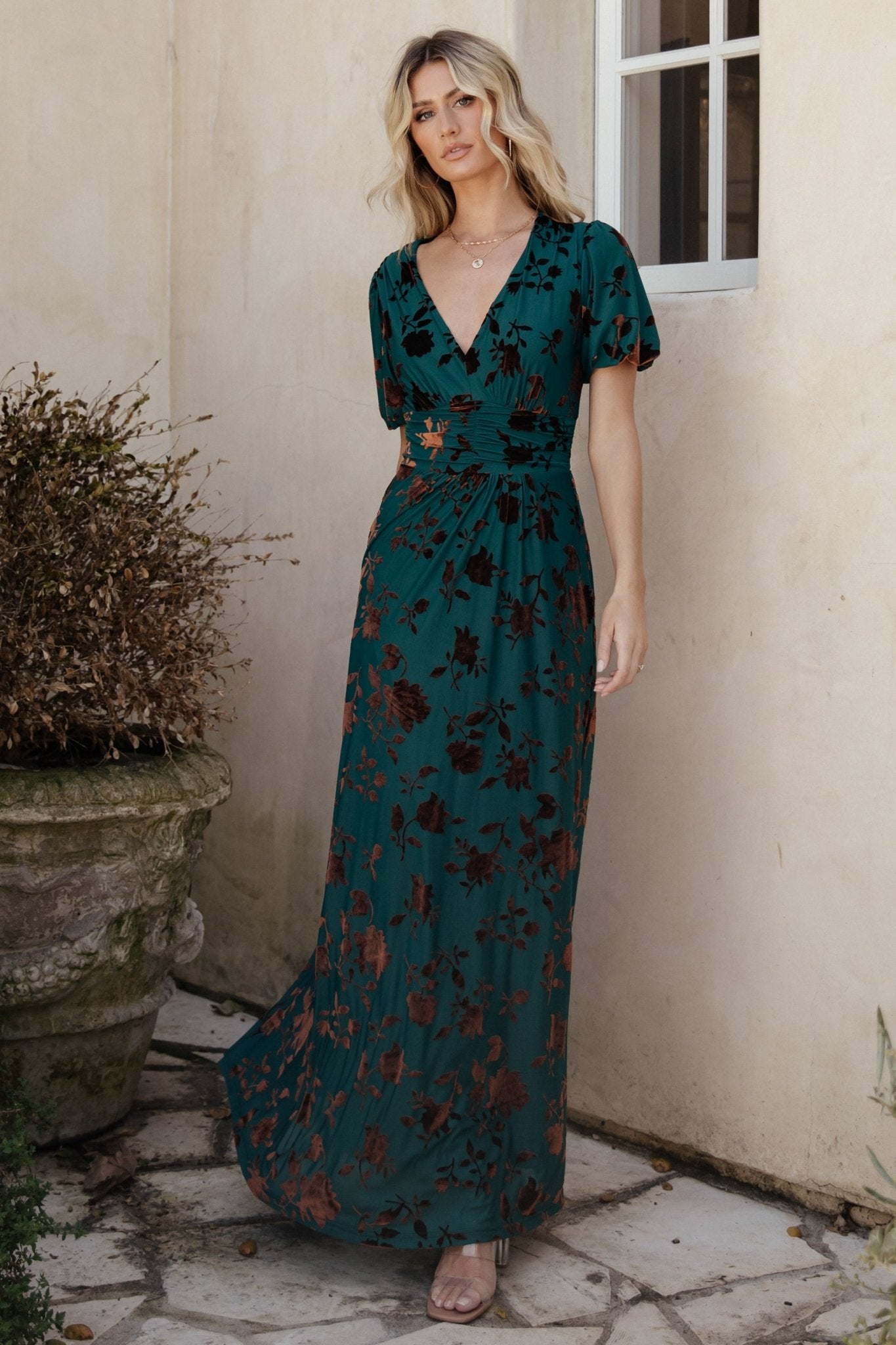 Leslie Velvet Maxi Dress | Bronze + Jade Best Pices Cheap Pice