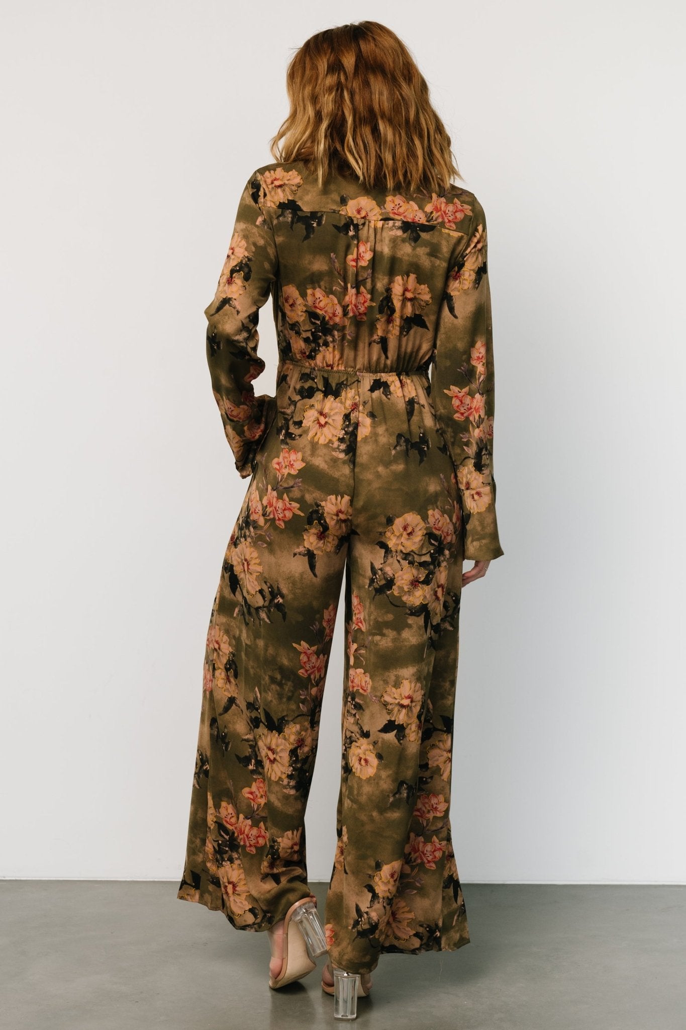 Henderson Jumpsuit | Olive Multi Clearance Limited Edition