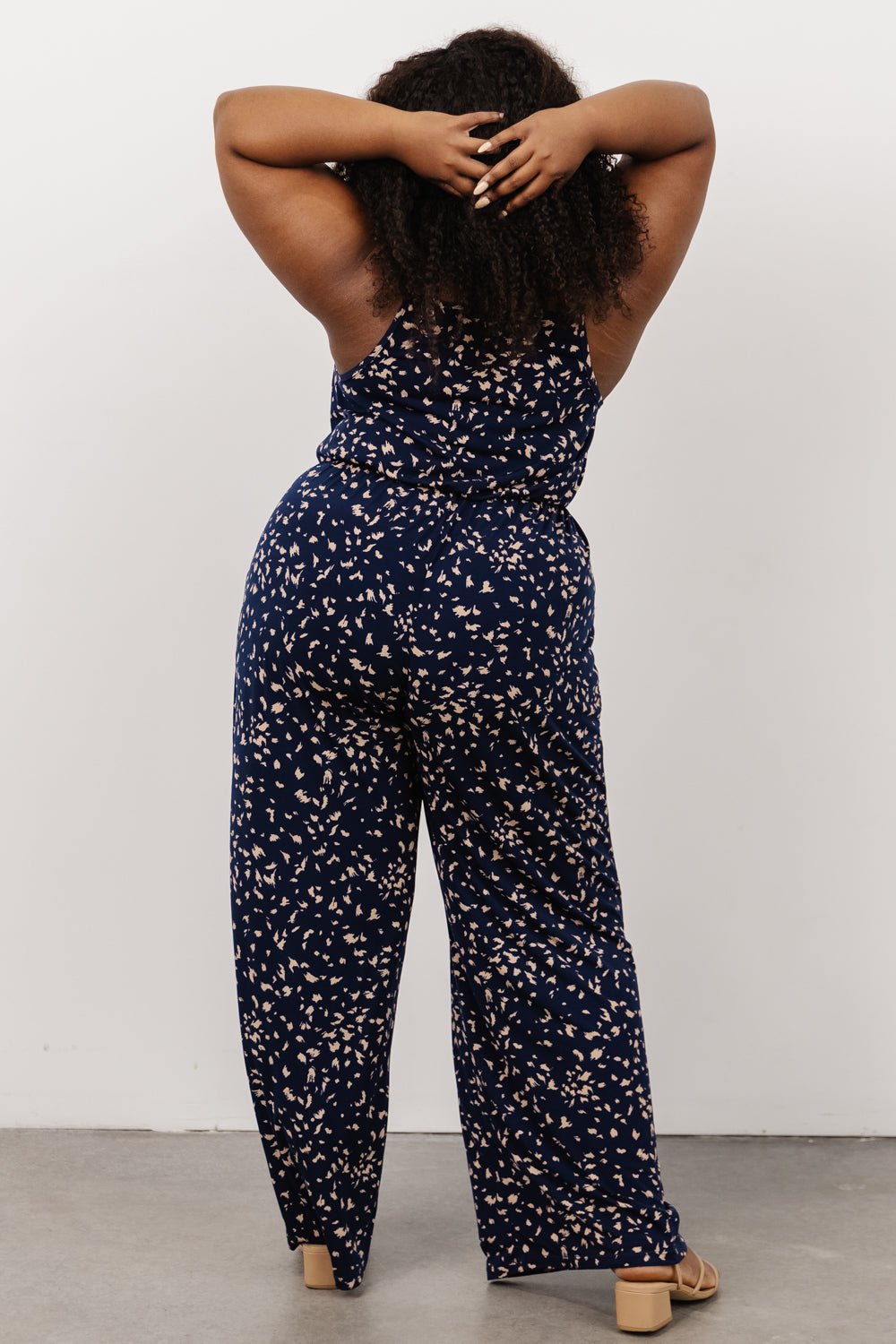 Sade Jumpsuit | Navy Print Fashion Style Cheap Online