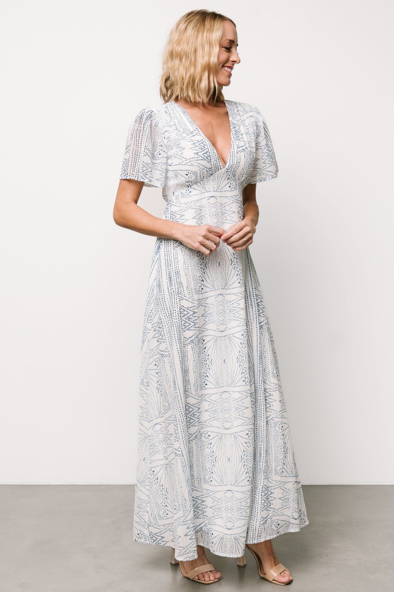 Skyla Deep V Maxi Dress | Blue Print Buy Cheap With Paypal