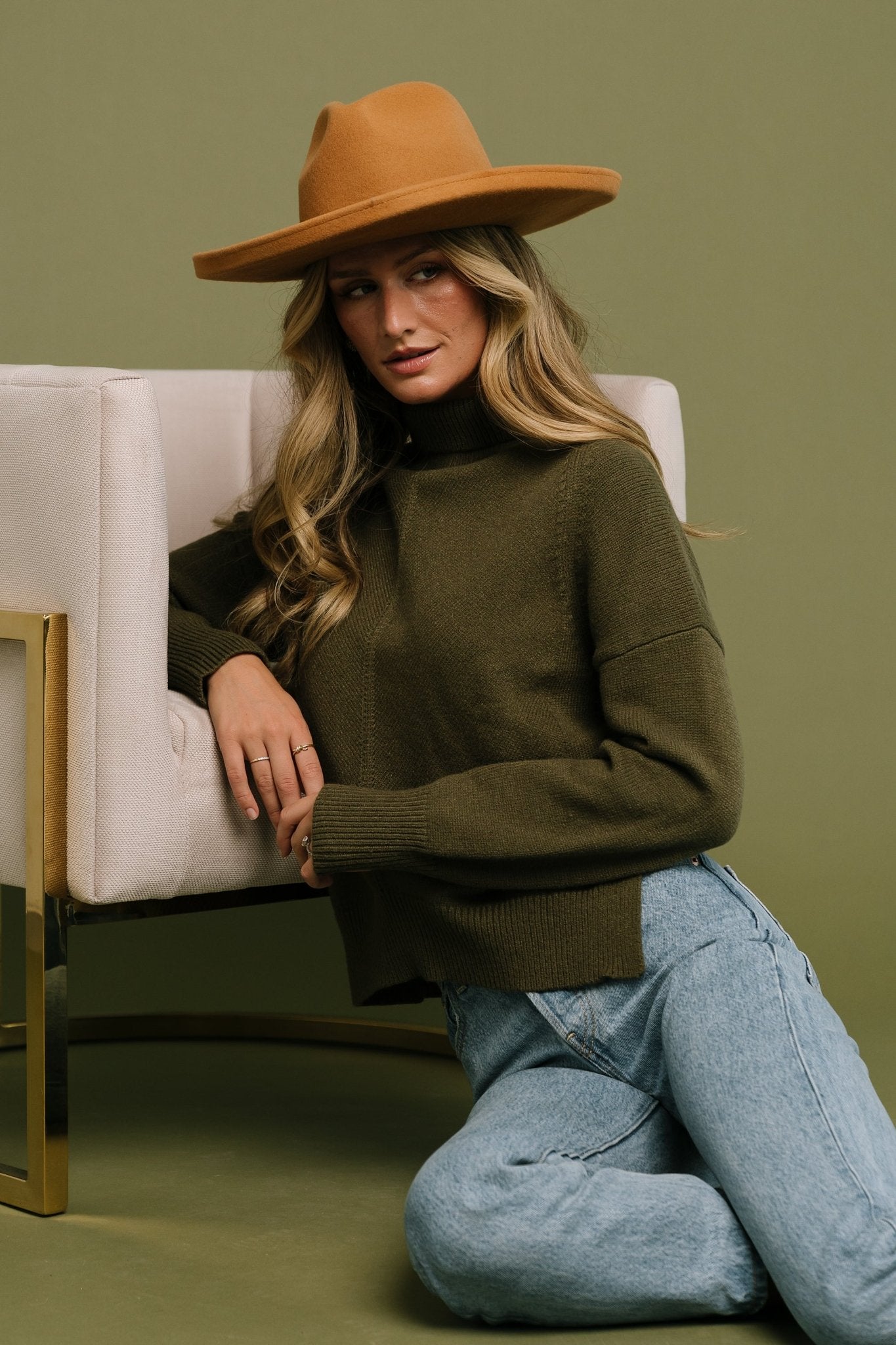 Collins Knit Sweater | Olive Clearance Exclusive