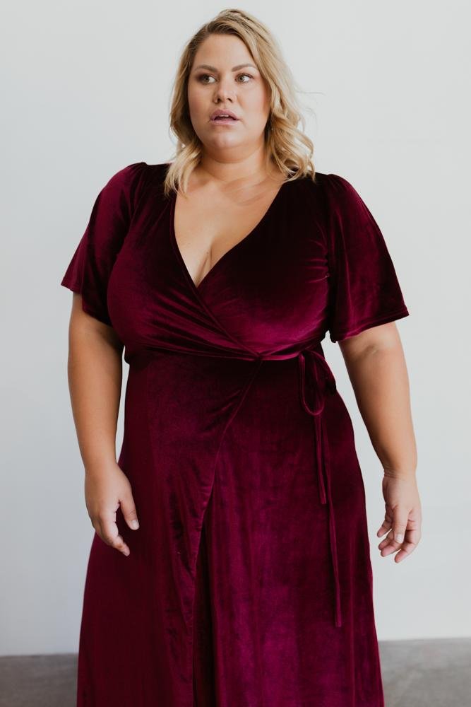 Meghan Velvet Wrap Maxi Dress | Mulberry Sale Affordable