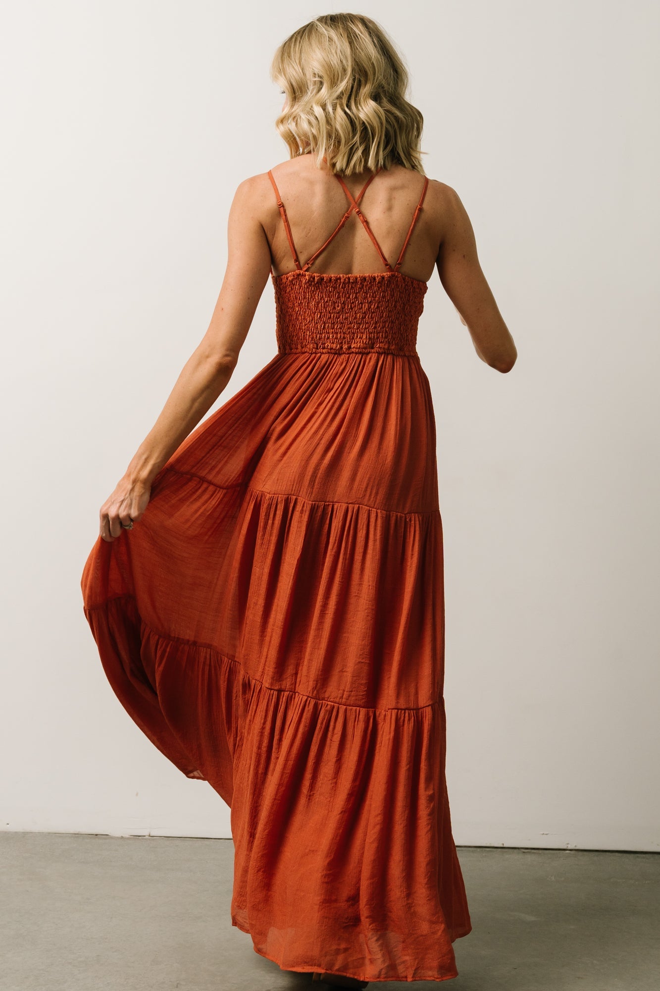 Summerlin Lace Top Maxi Dress | Rust Cheap Pices Authentic