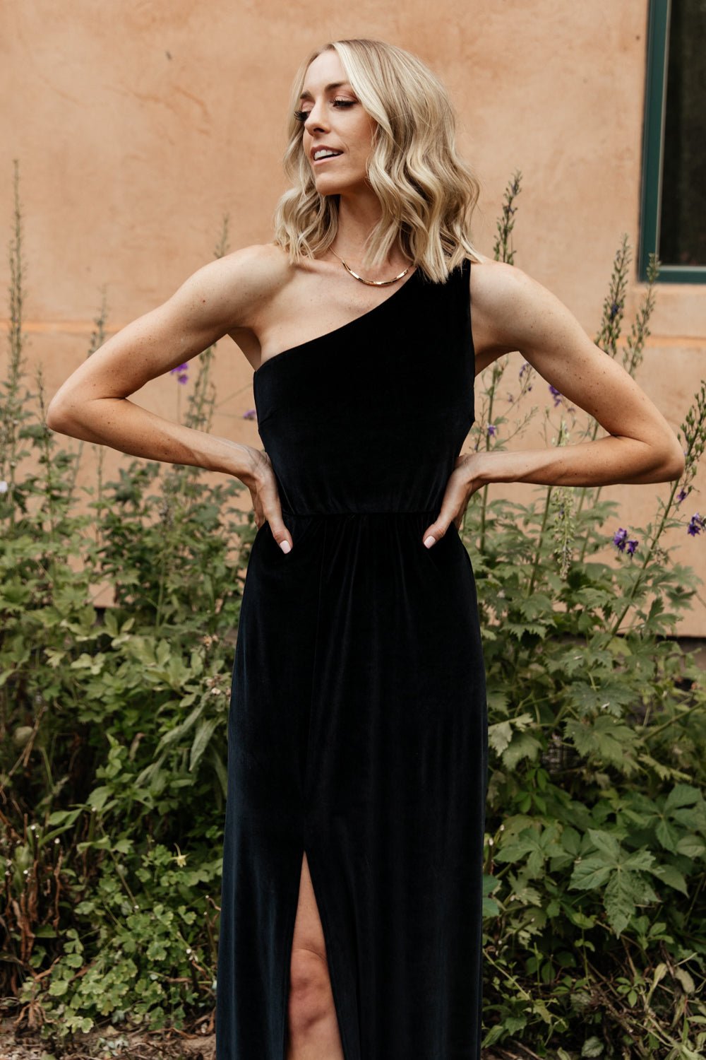 Tatiana Velvet One Shoulder Maxi Dress | Black Clearance Wiki